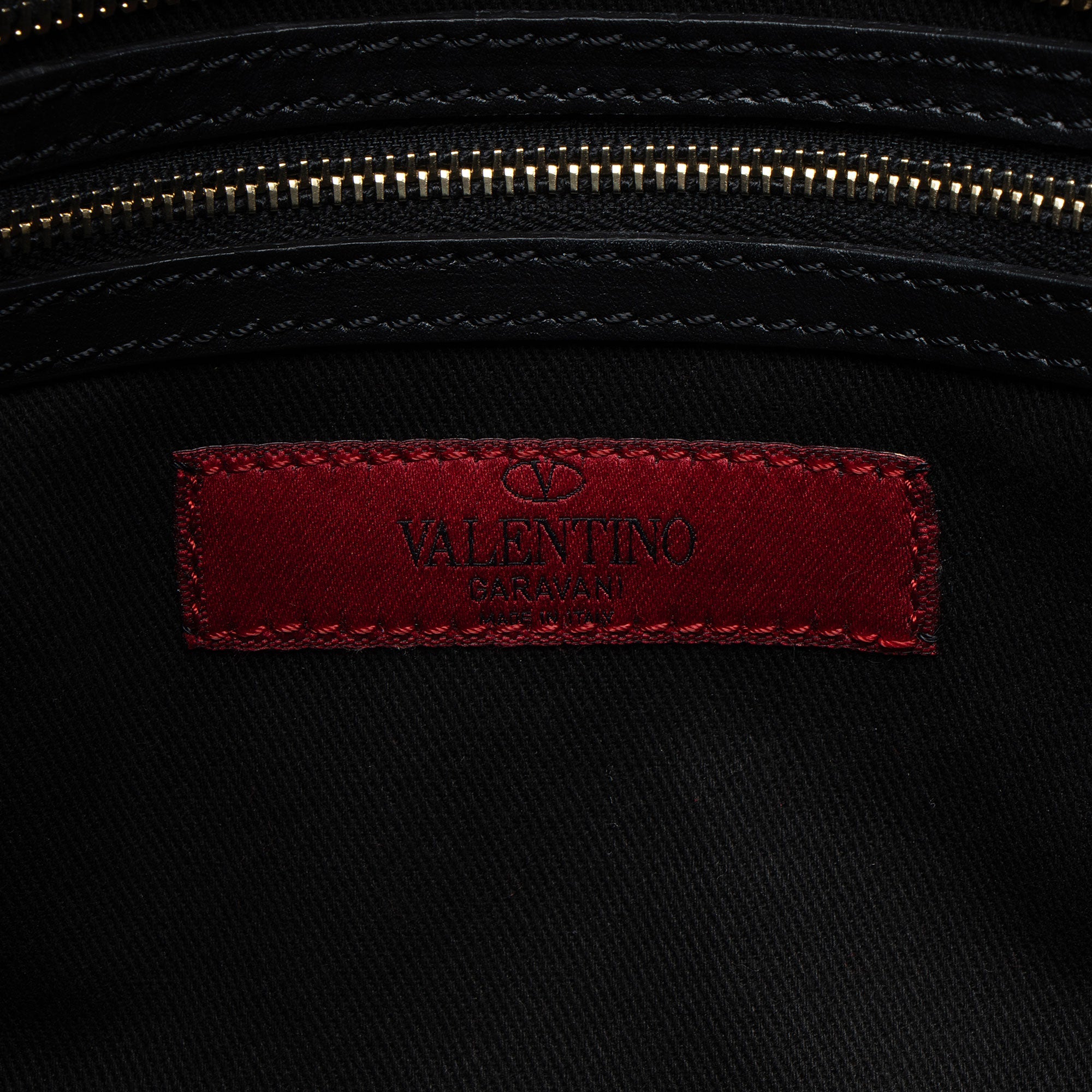 Valentino Calfskin Rockstud Double Handle Small Tote