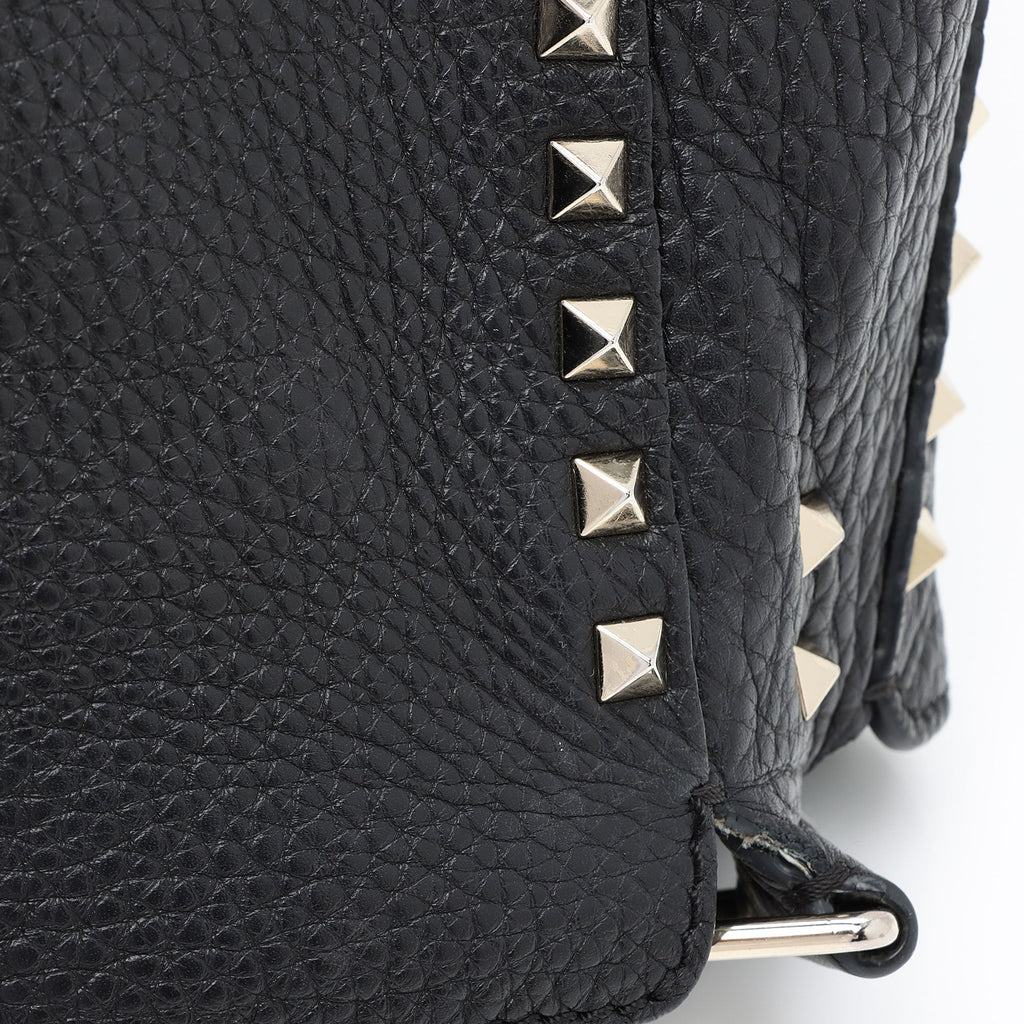 Valentino Calfskin Rockstud Large Messenger Bag (SHF-TuxJL8)