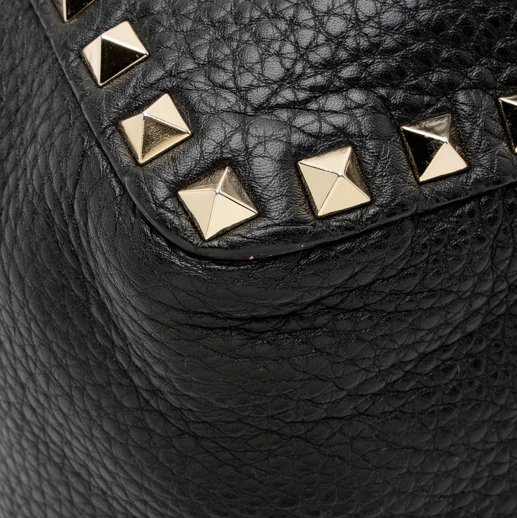 Valentino Calfskin Rockstud Medium Reversible Tote
