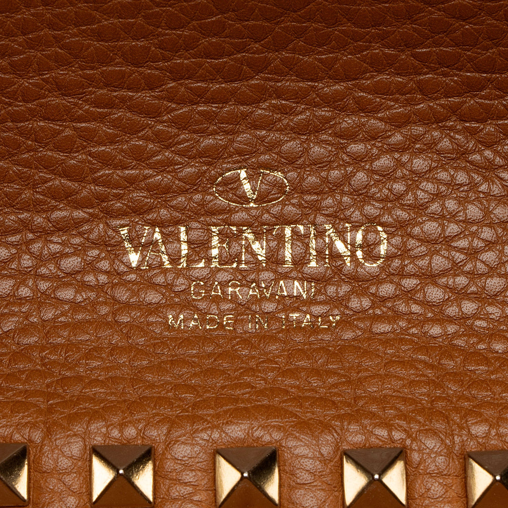 Valentino Calfskin Rockstud Medium Reversible Tote