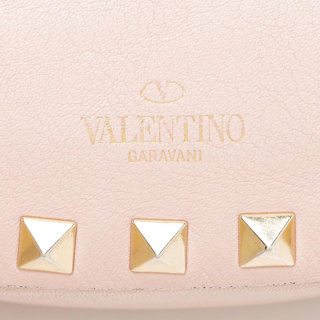 Valentino Calfskin Rockstud Mini Chain Flap Bag (SHF-VrHYXP)