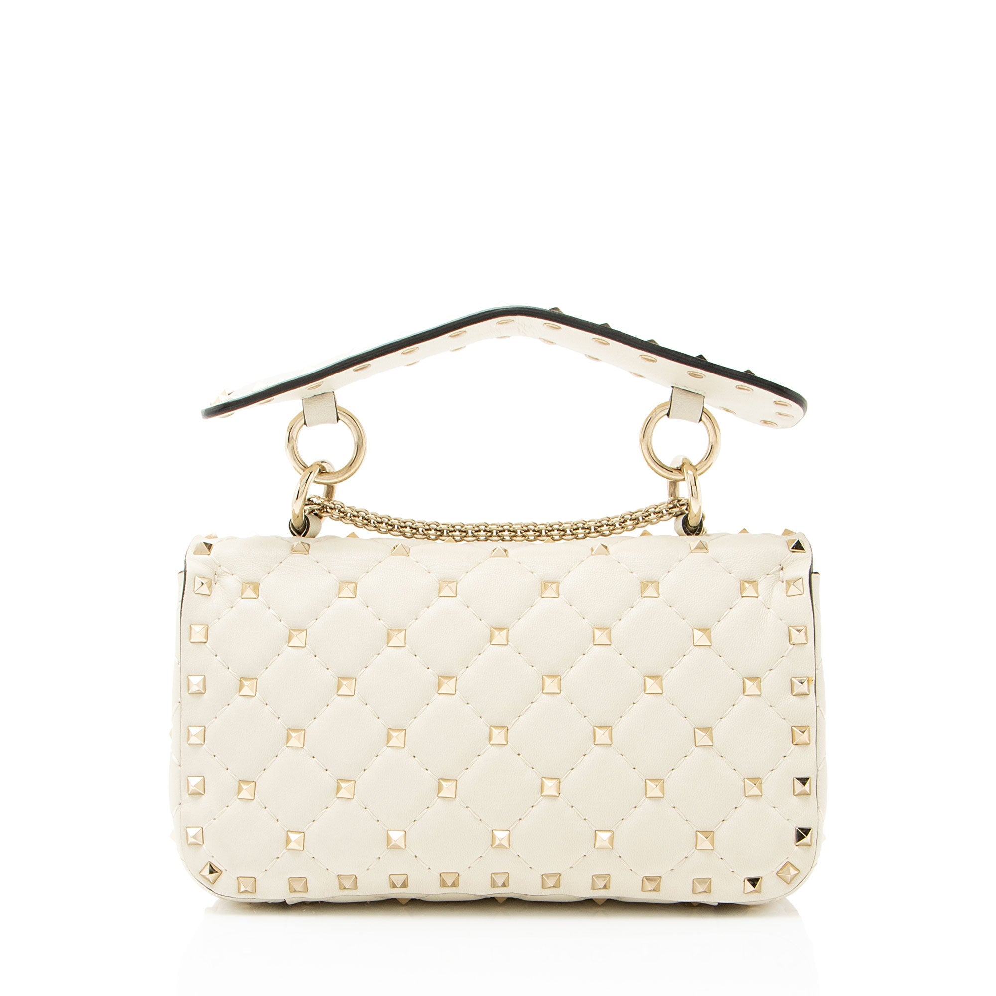 Valentino Calfskin Rockstud Spike Up Chain Small Shoulder Bag