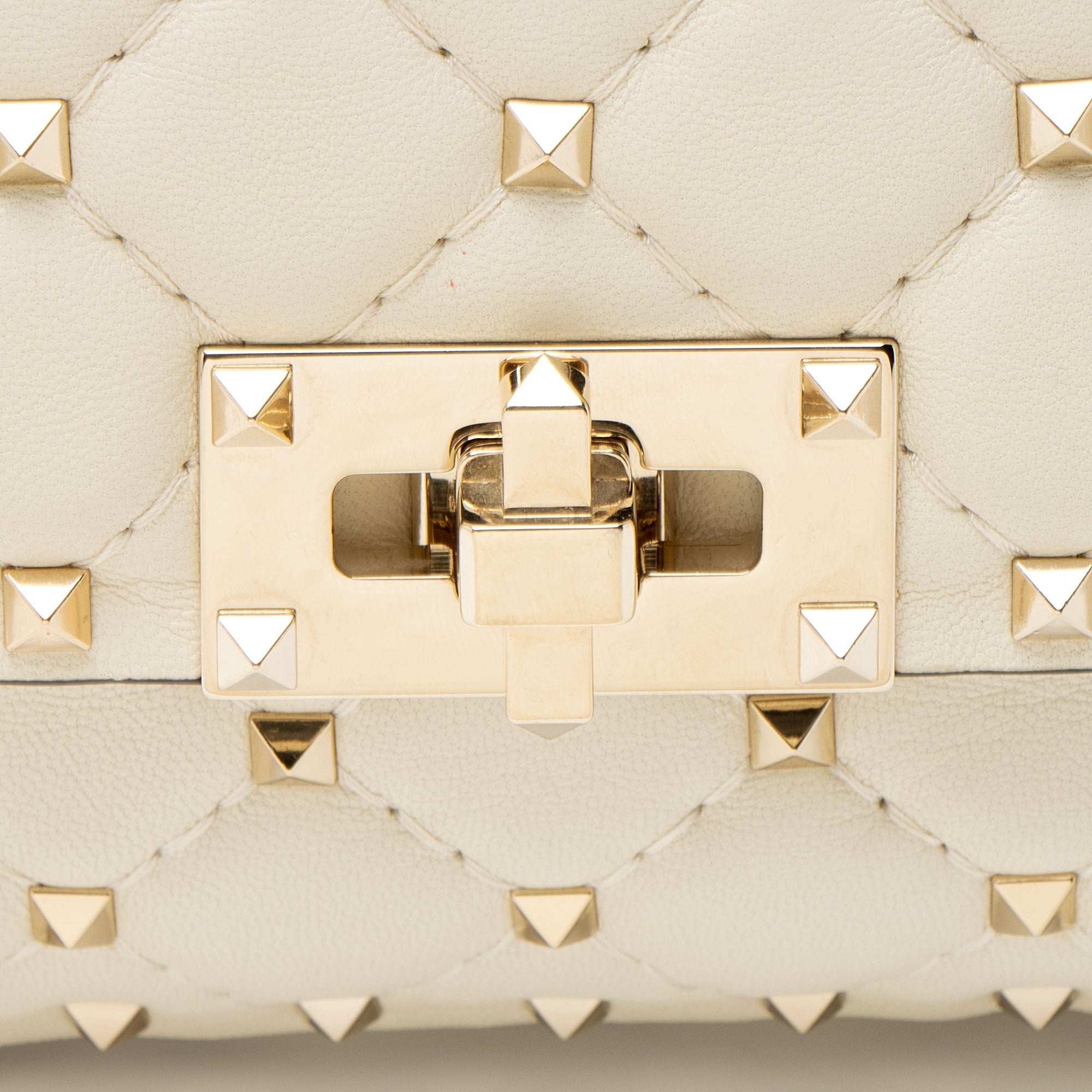 Valentino Calfskin Rockstud Spike Up Chain Small Shoulder Bag