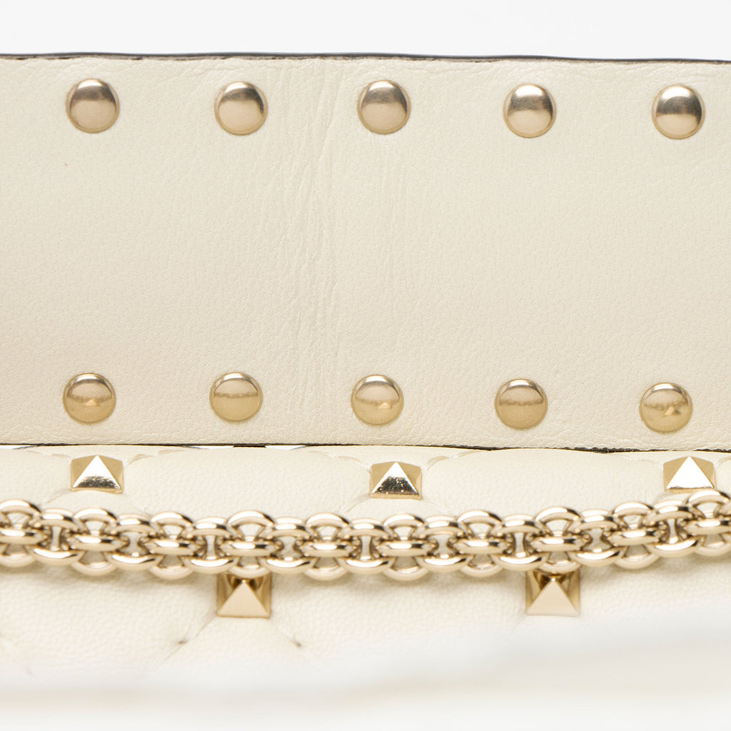 Valentino Calfskin Rockstud Spike Up Chain Small Shoulder Bag