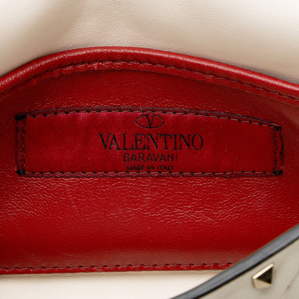 Valentino Calfskin Rockstud Spike Up Chain Small Shoulder Bag