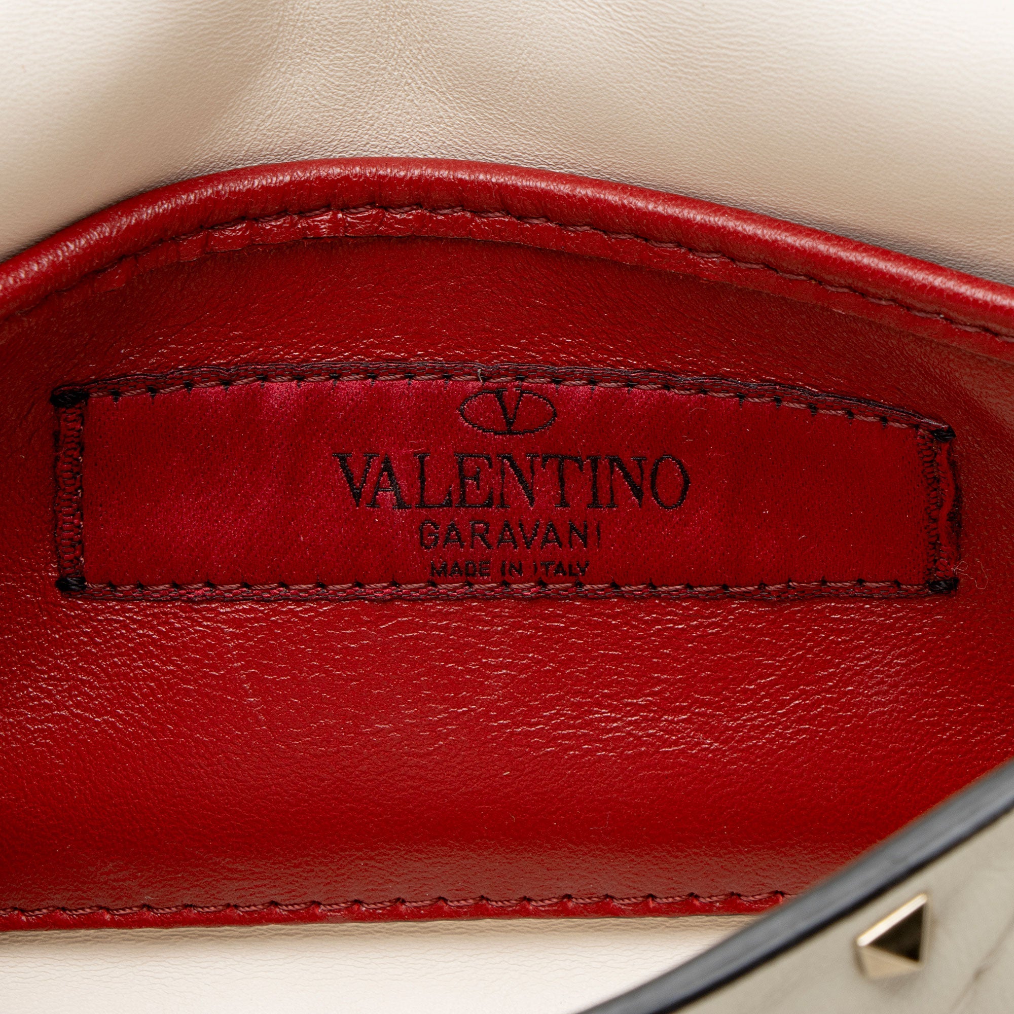 Valentino Calfskin Rockstud Spike Up Chain Small Shoulder Bag