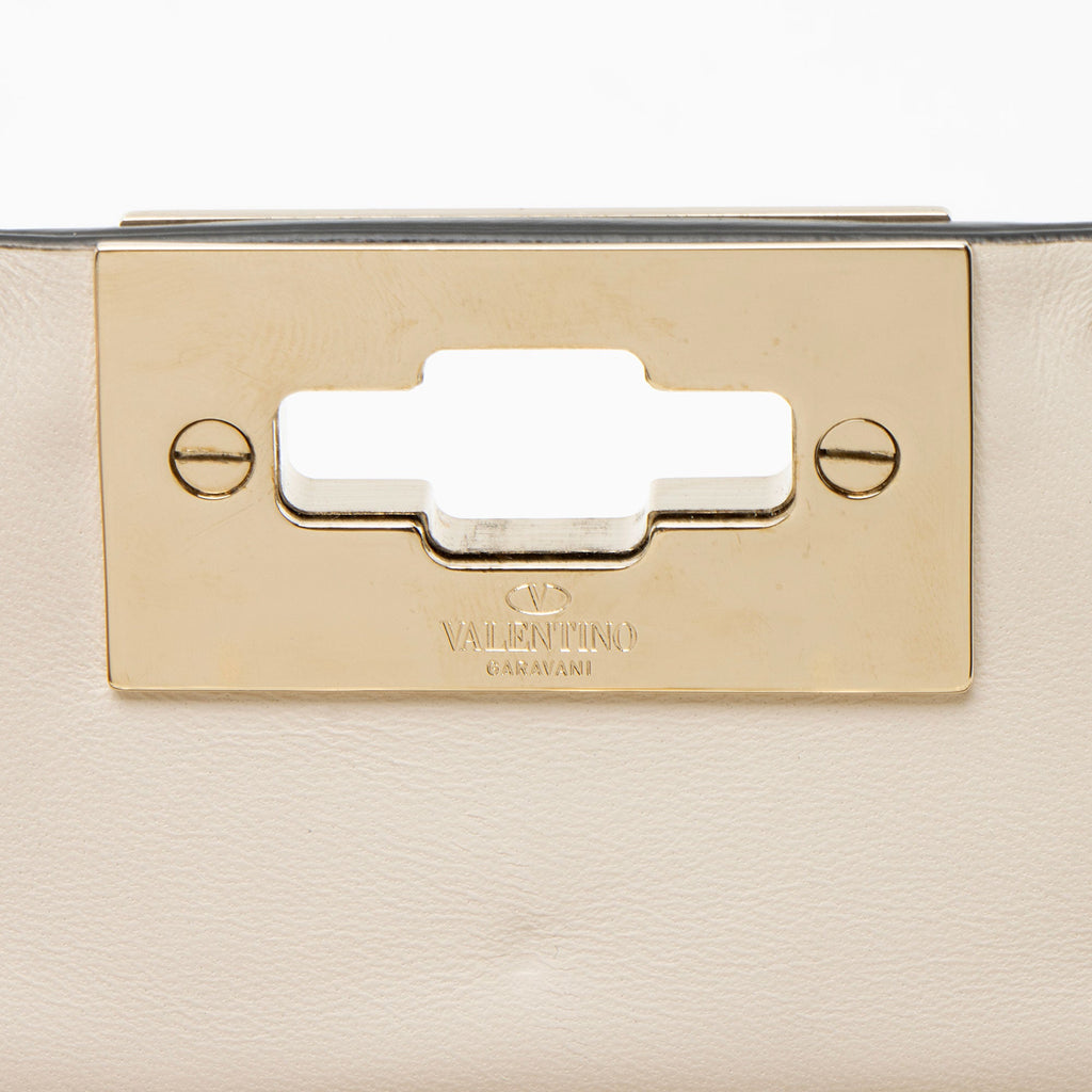 Valentino Calfskin Rockstud Spike Up Chain Small Shoulder Bag