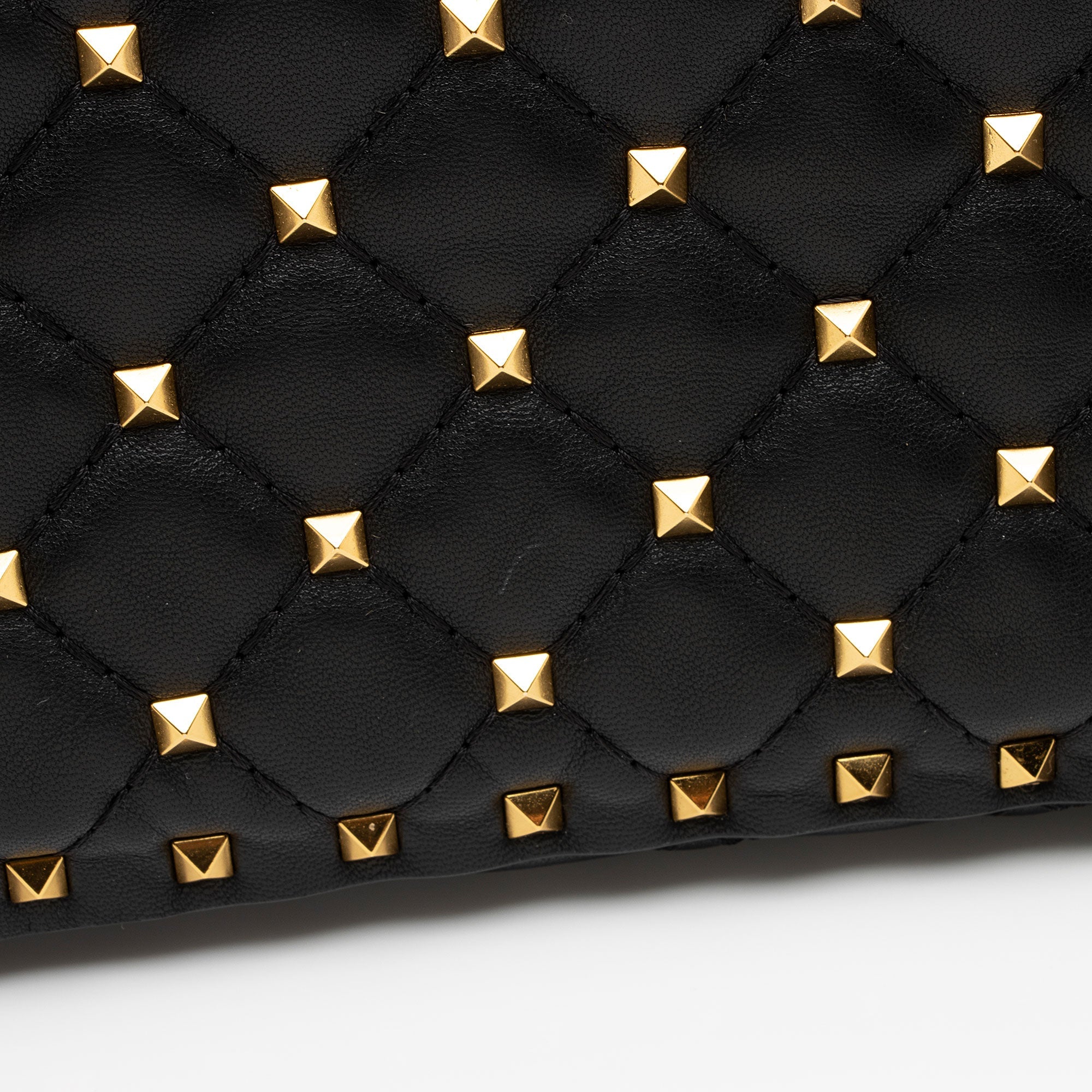 Valentino Calfskin Rockstud Spike Up Shoulder Bag (SHF-wWnaqz)