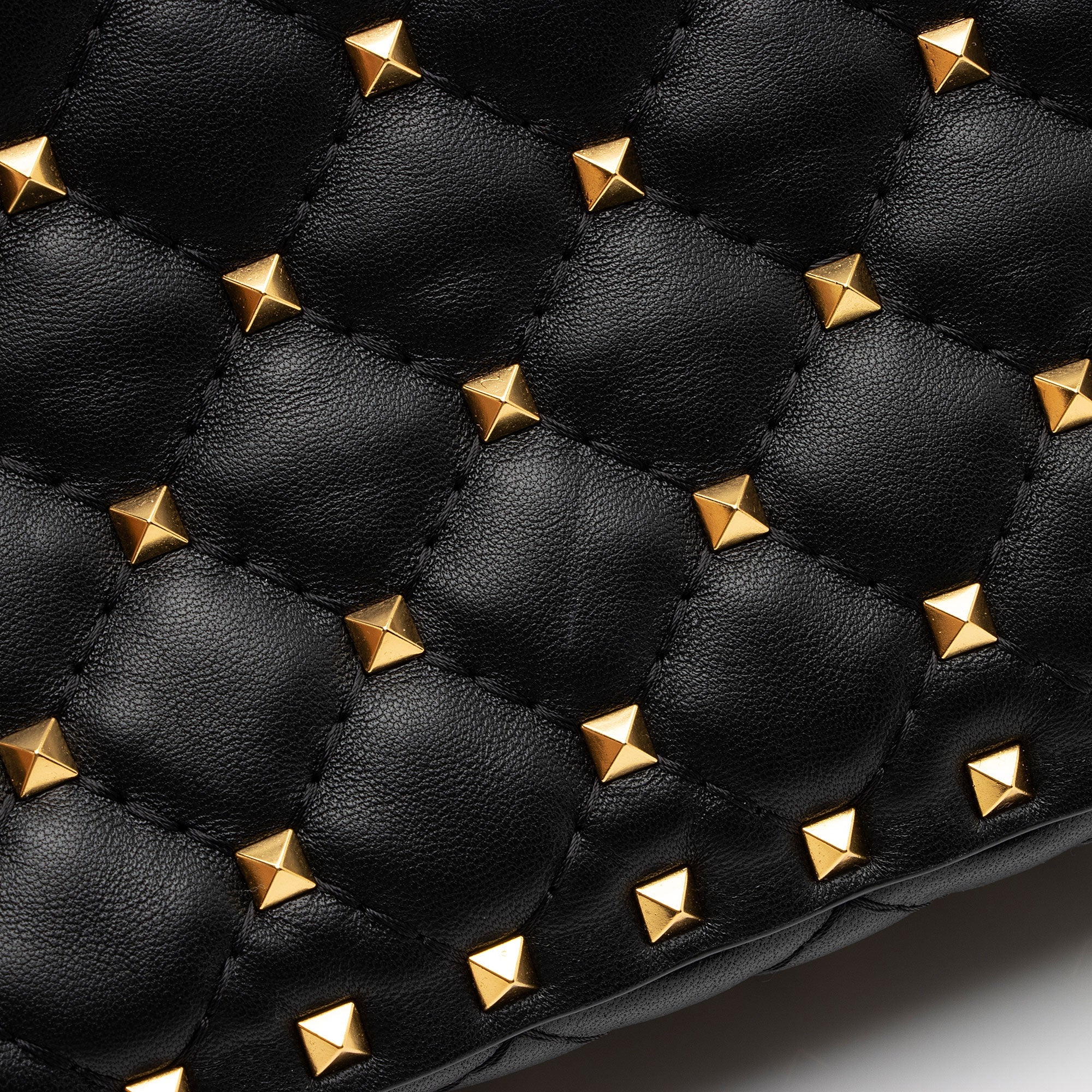 Valentino Calfskin Rockstud Spike Up Shoulder Bag (SHF-wWnaqz)