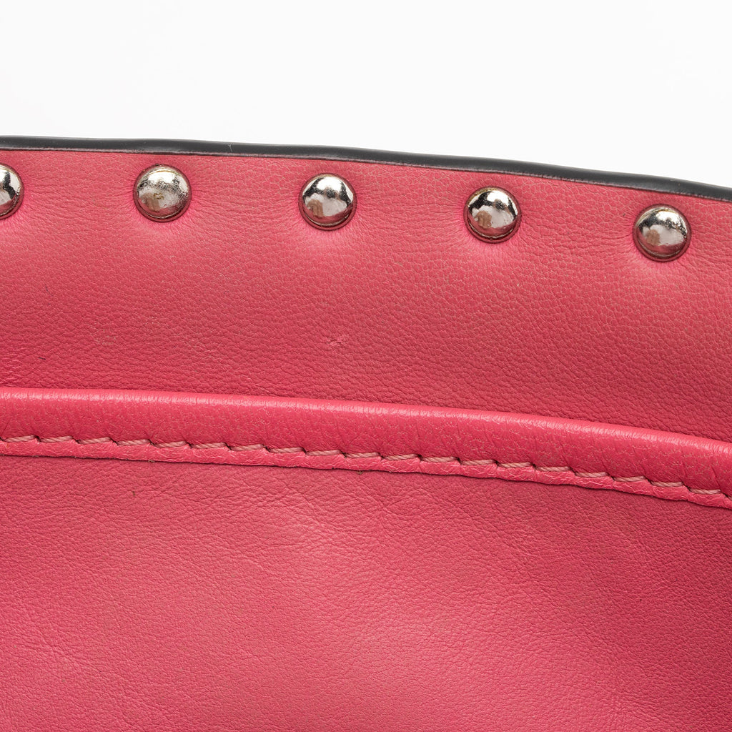 Valentino Calfskin Rockstud Spike Up Shoulder Bag (SHF-FvKLYe)