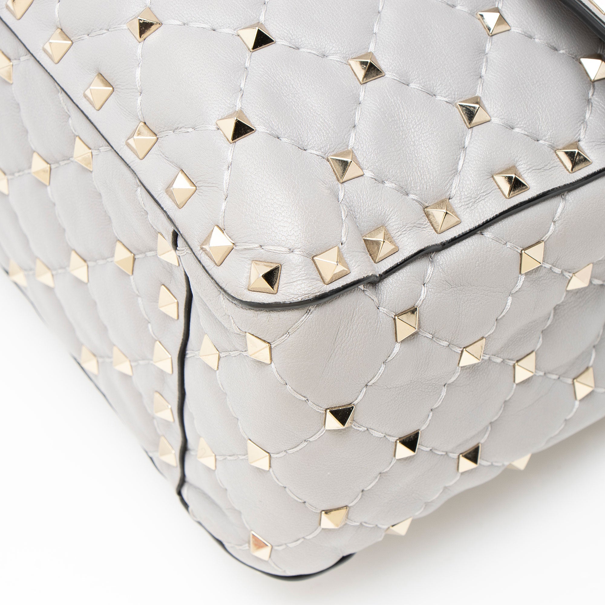 Valentino Metallic Calfskin Rockstud Spike Up Shoulder Bag