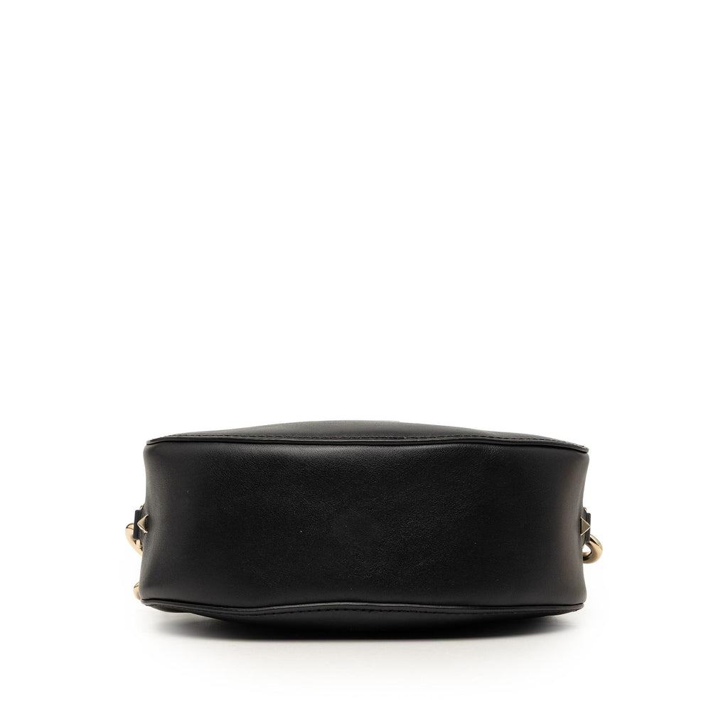 Valentino Calfskin Rockstud VLTN Oval Crossbody