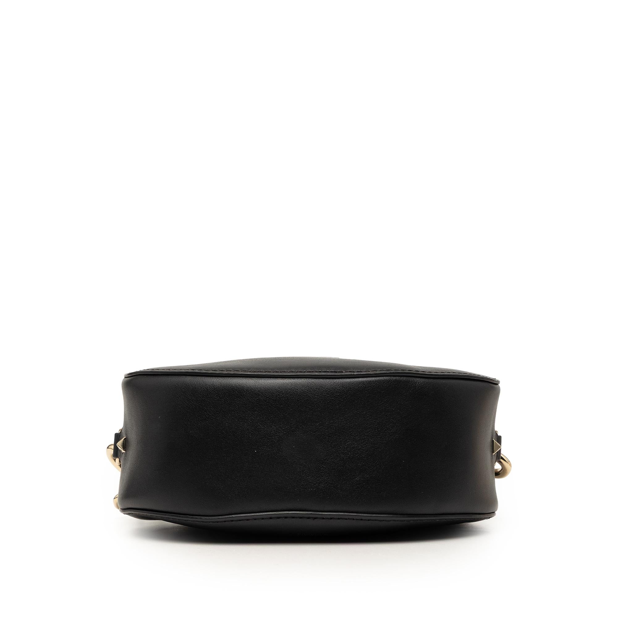 Valentino Calfskin Rockstud VLTN Oval Crossbody