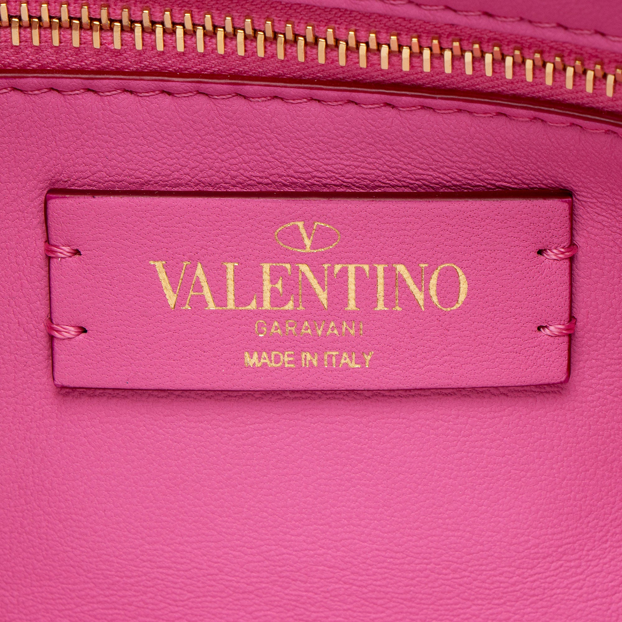 Valentino Calfskin Roman Stud Medium Shoulder Bag