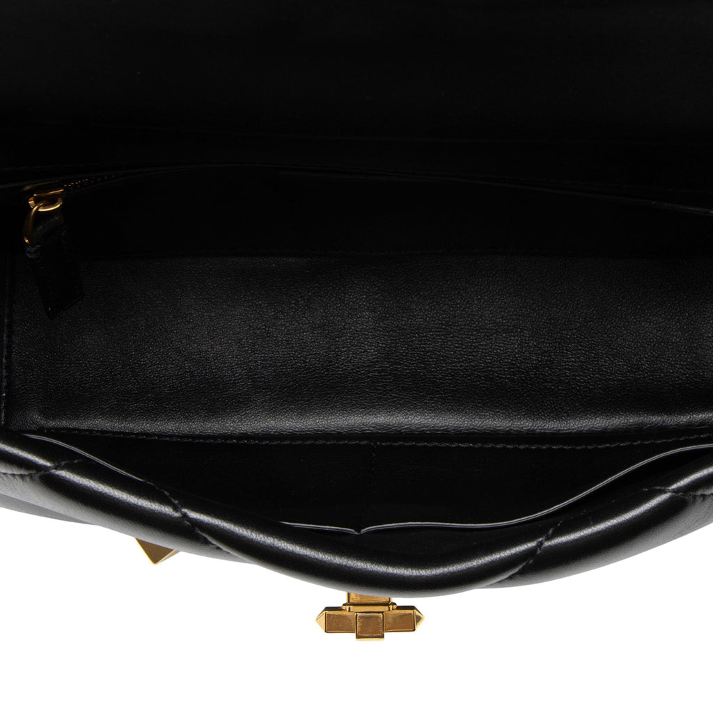 Valentino Calfskin Roman Stud Medium Shoulder Bag