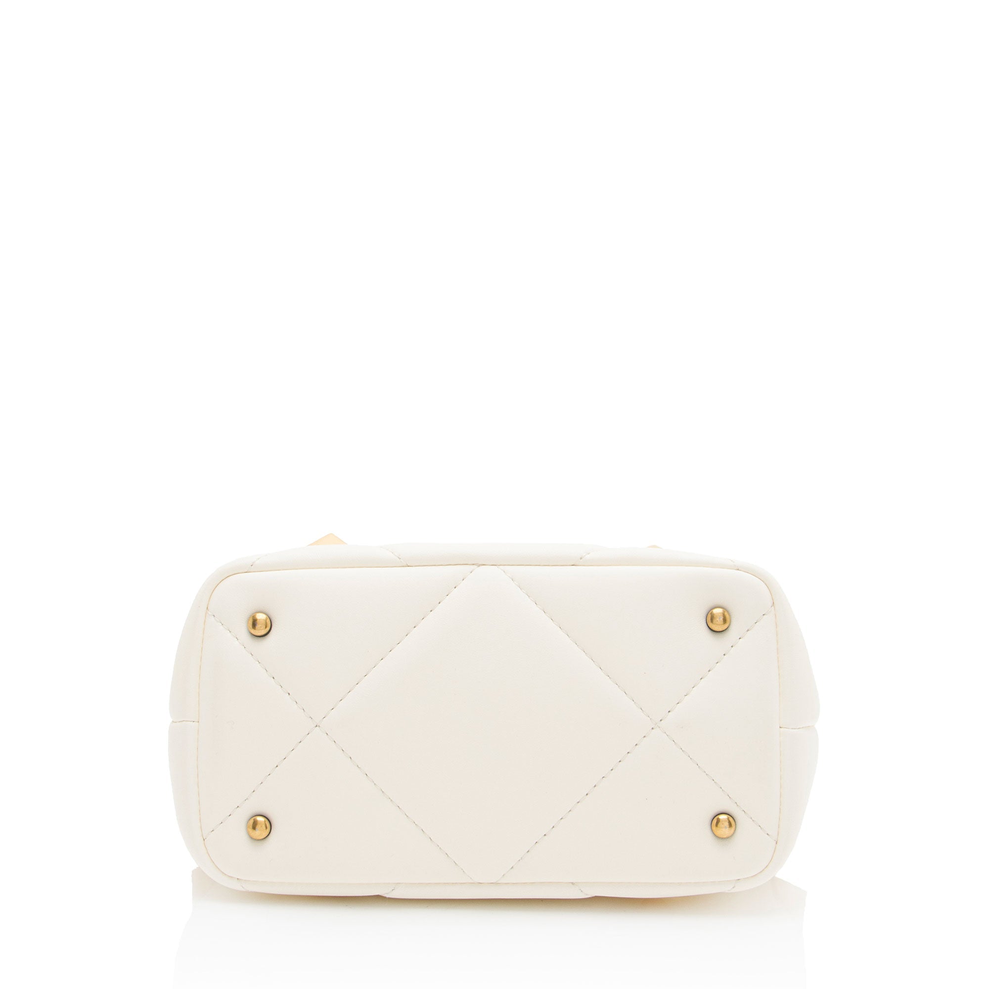 Valentino Calfskin Roman Stud The Handle Small Top Handle