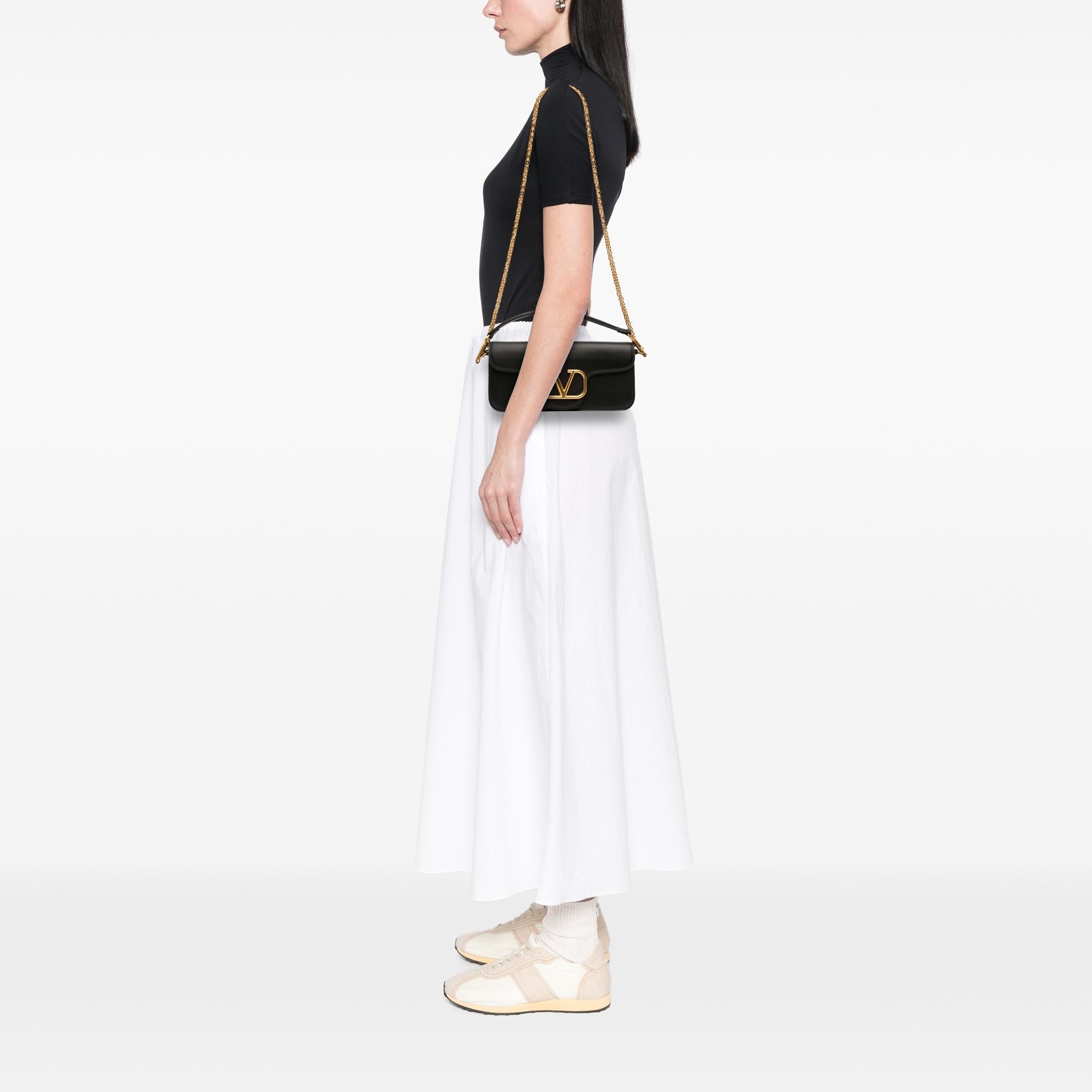 Valentino Calfskin VLogo Loco Satchel