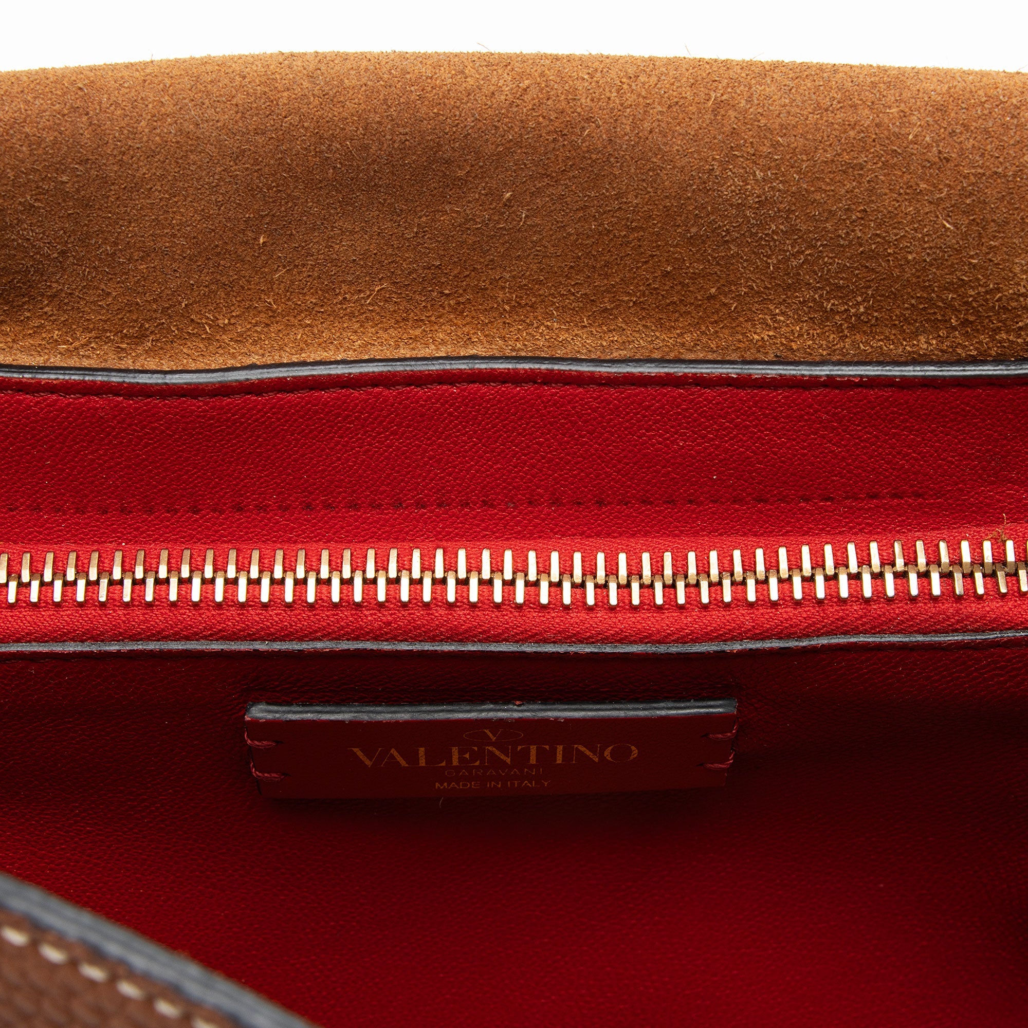 Valentino Calfskin Vring Flap Saddle Bag (SHF-Wbg0DV)