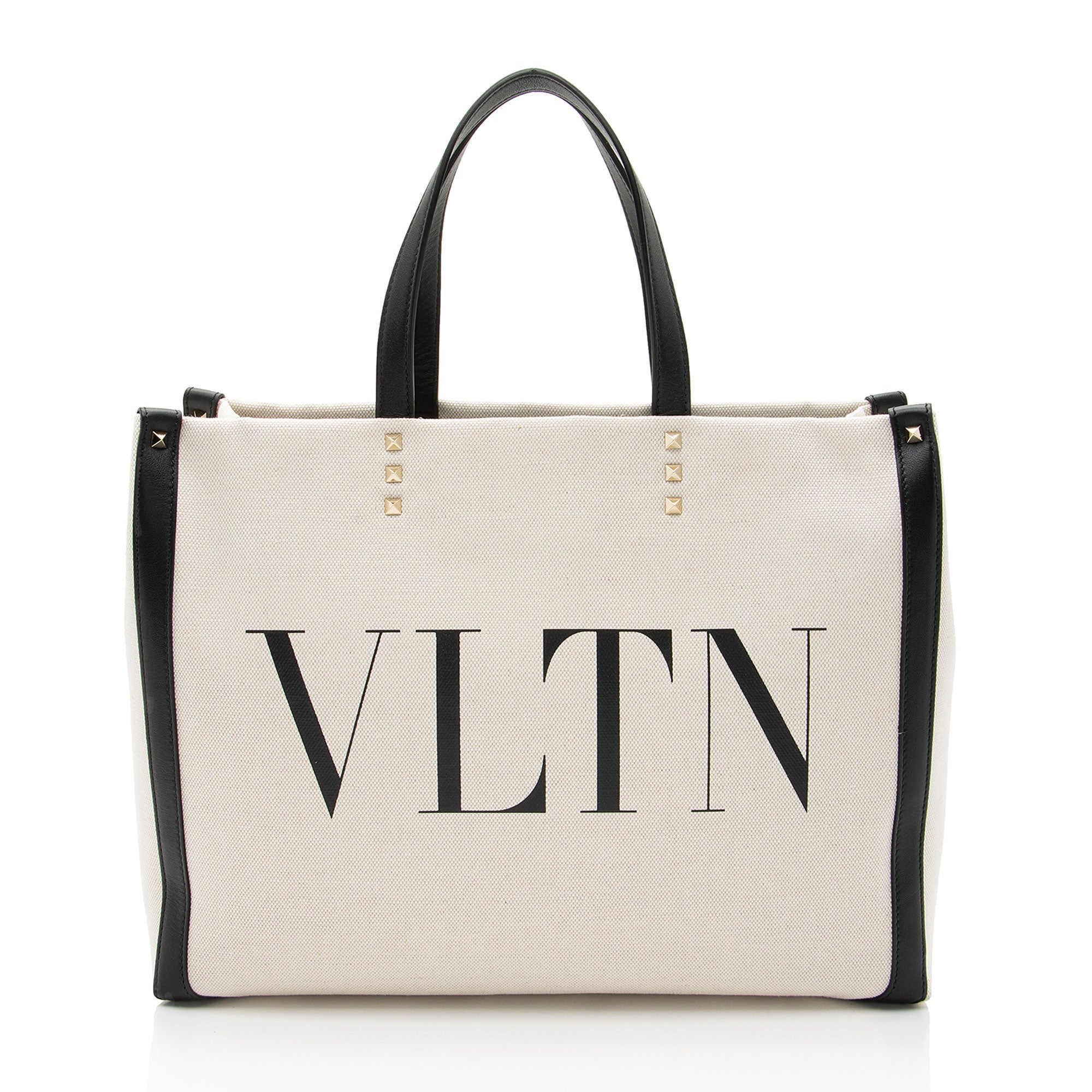 Valentino Canvas Rockstud VLTN Grande Plage Small Tote