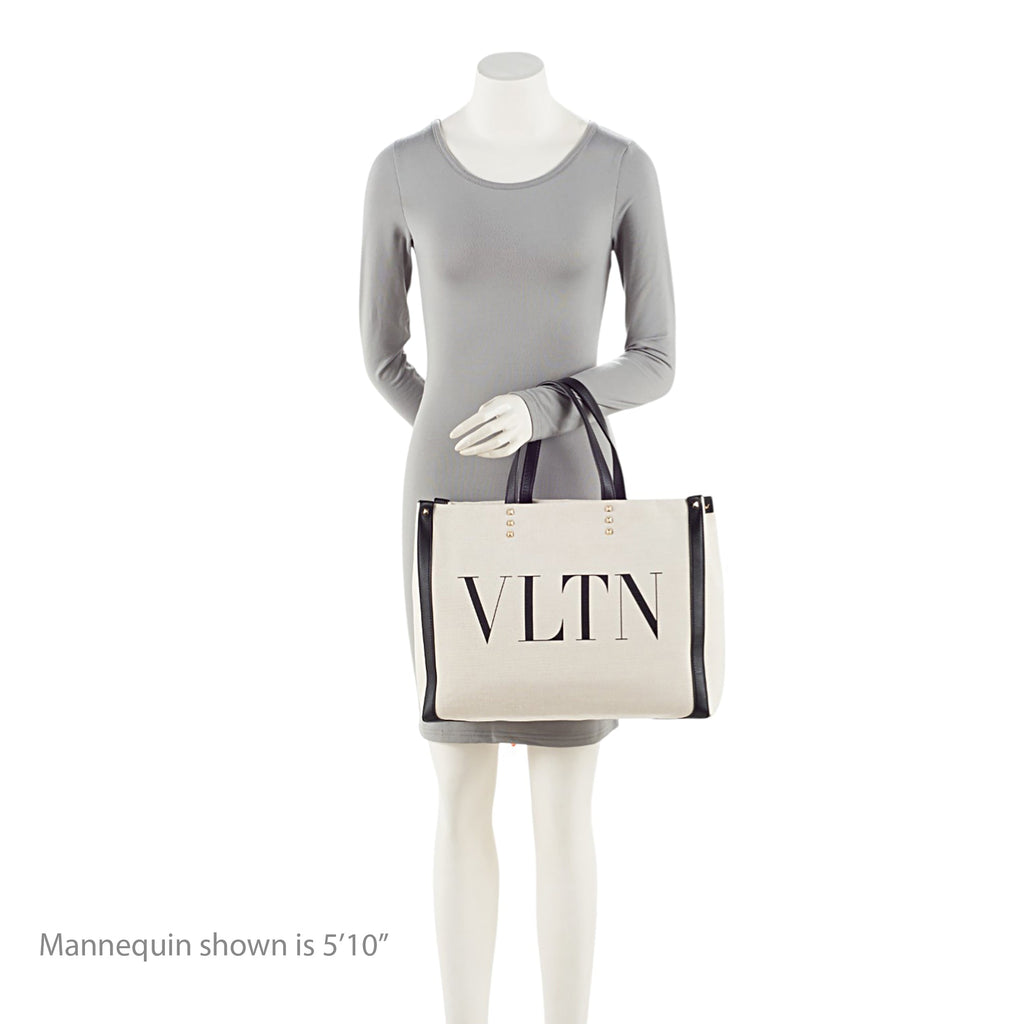 Valentino Canvas Rockstud VLTN Grande Plage Small Tote