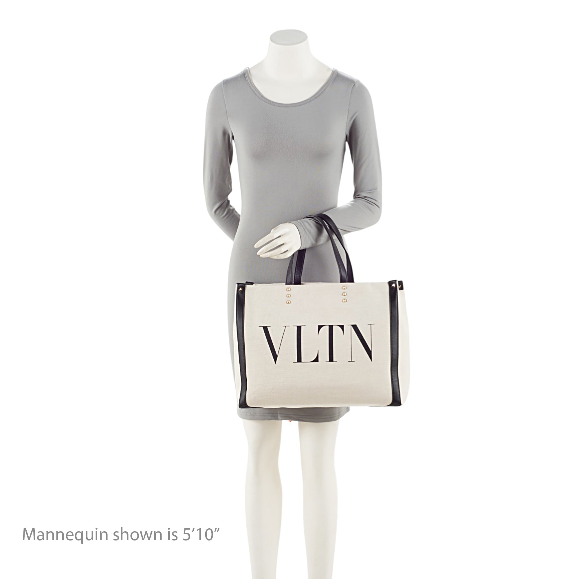 Valentino Canvas Rockstud VLTN Grande Plage Small Tote