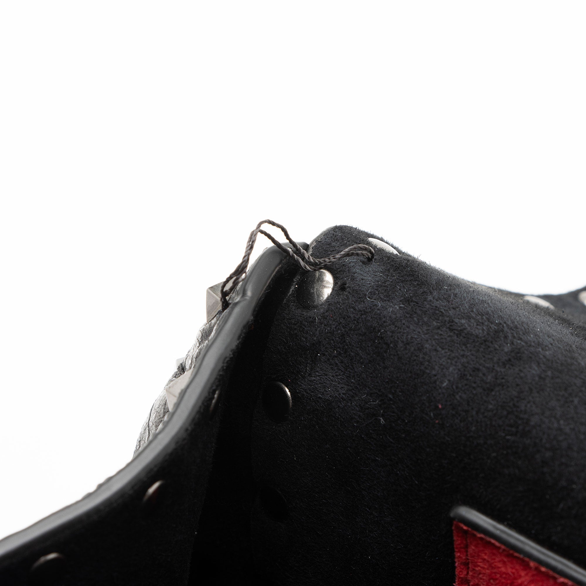 Valentino Crinkled Calfskin Rockstud Spike Up Maxi Shoulder Bag