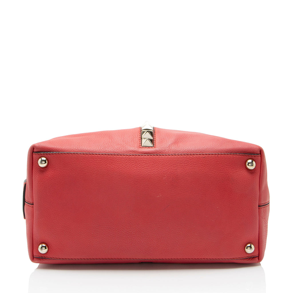Valentino Grained Calfskin Va Va Voom Rockstud Tote