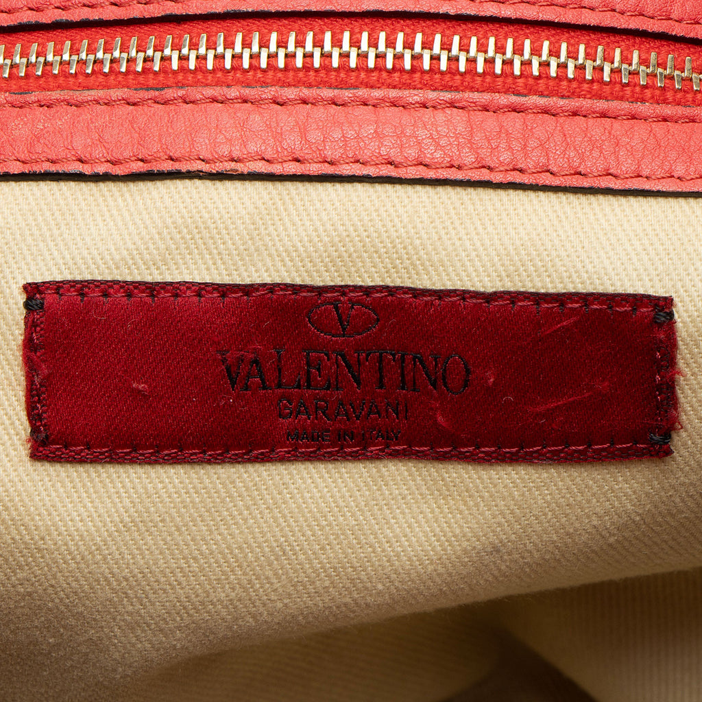 Valentino Grained Calfskin Va Va Voom Rockstud Tote