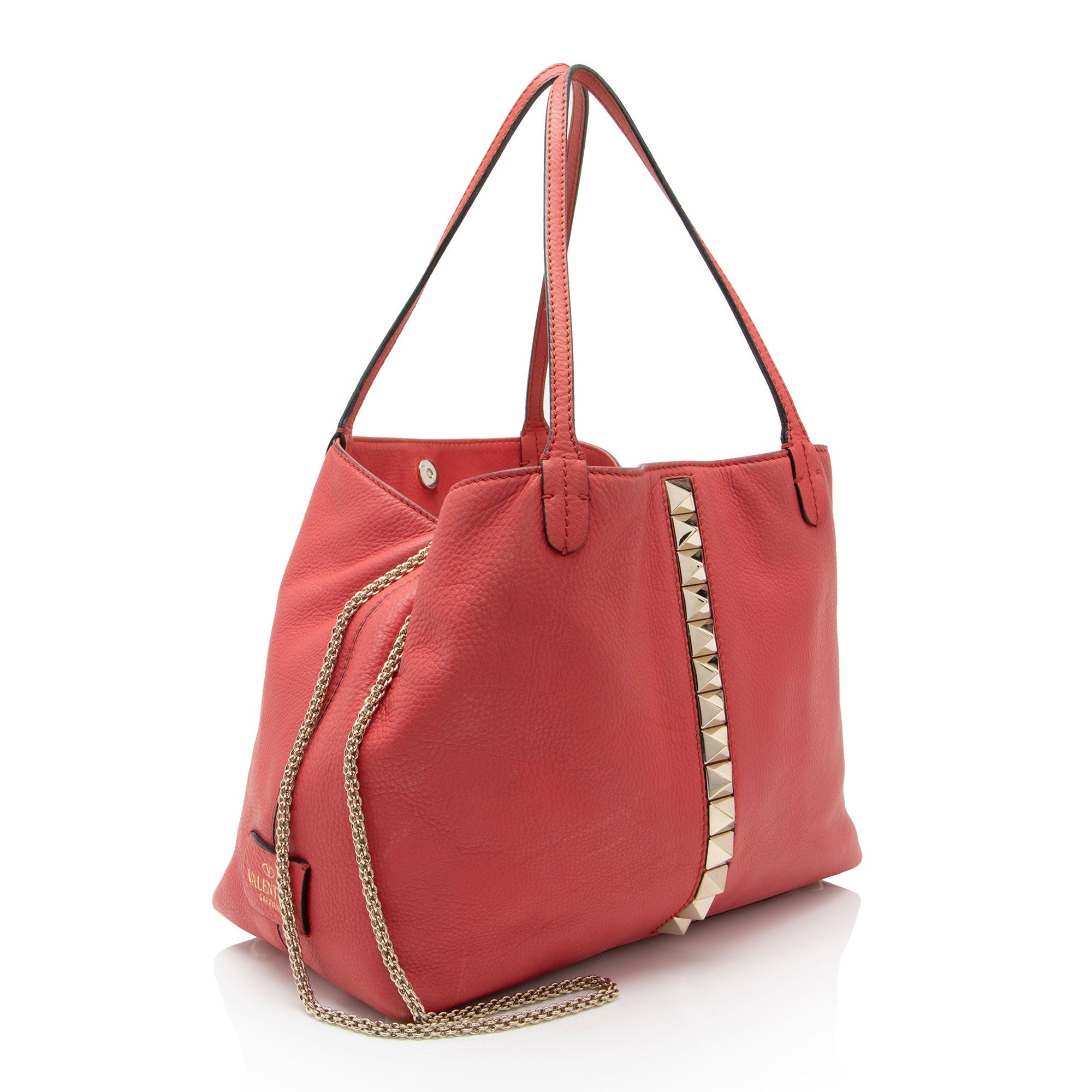Valentino Grained Calfskin Va Va Voom Rockstud Tote