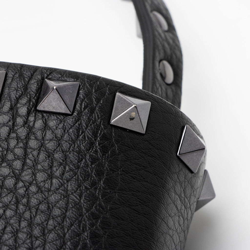 Valentino Grainy Calfskin Rockstud Flip Lock Flap Small Crossbody
