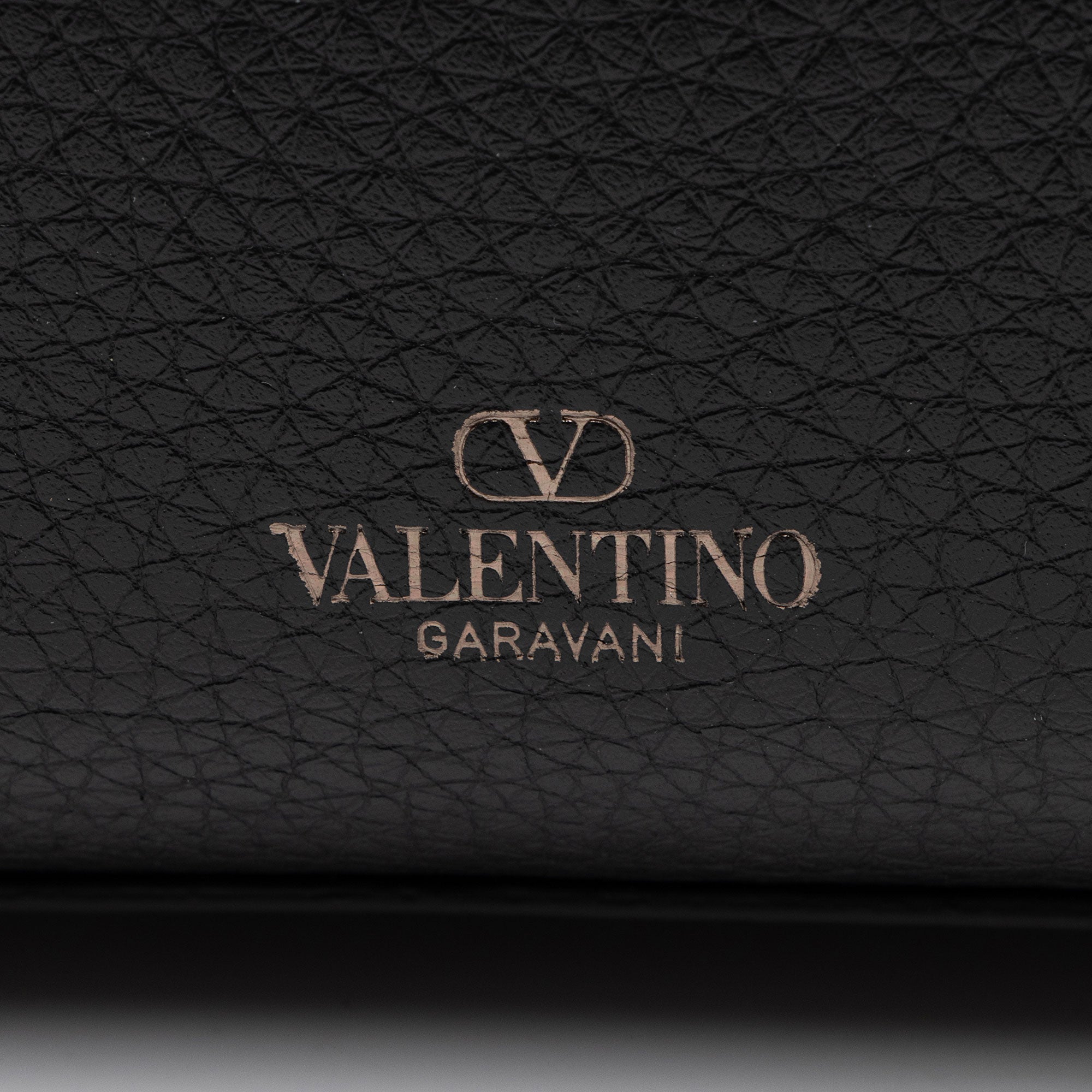 Valentino Grainy Calfskin Rockstud Flip Lock Flap Small Crossbody