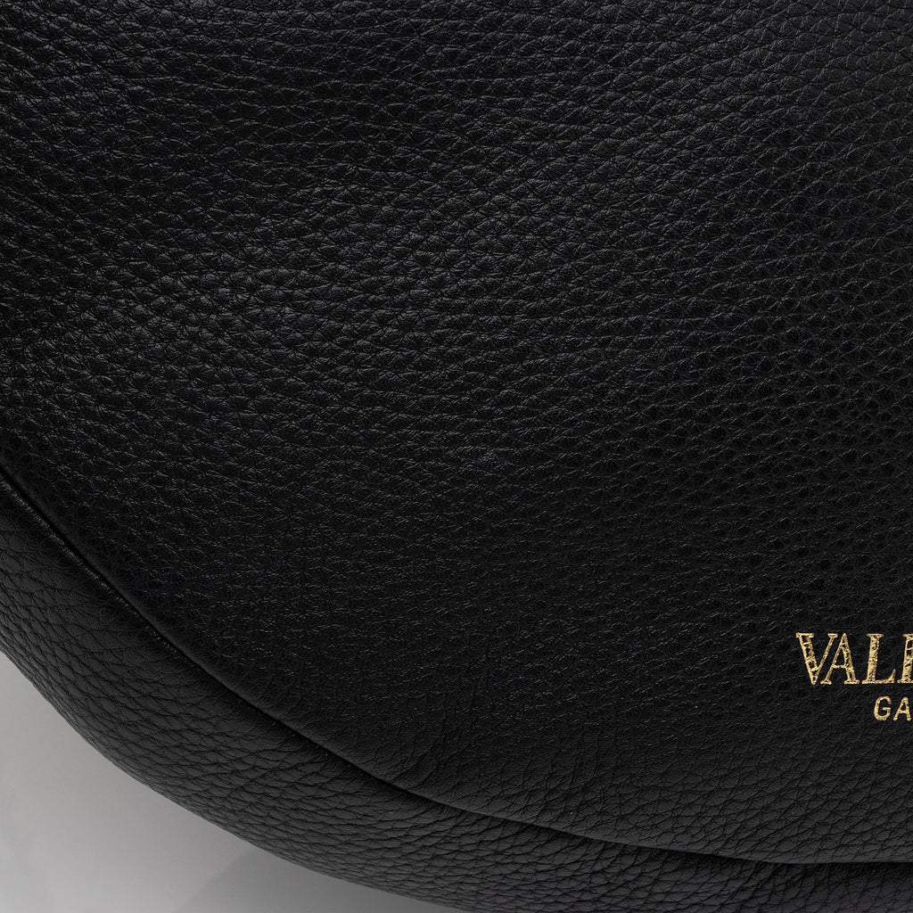 Valentino Grainy Calfskin Rockstud Hobo (SHF-koVIVI)
