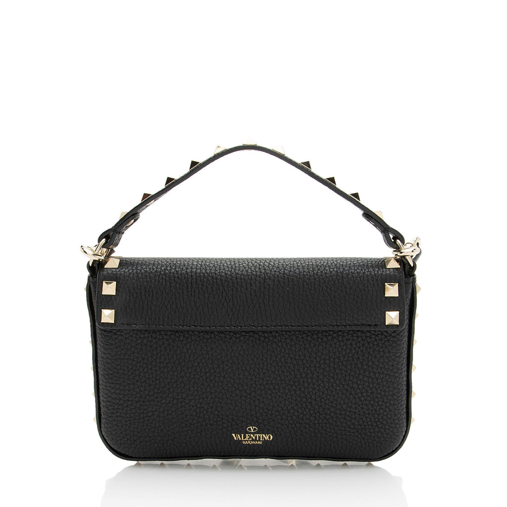 Valentino Grainy Calfskin Rockstud Pouch