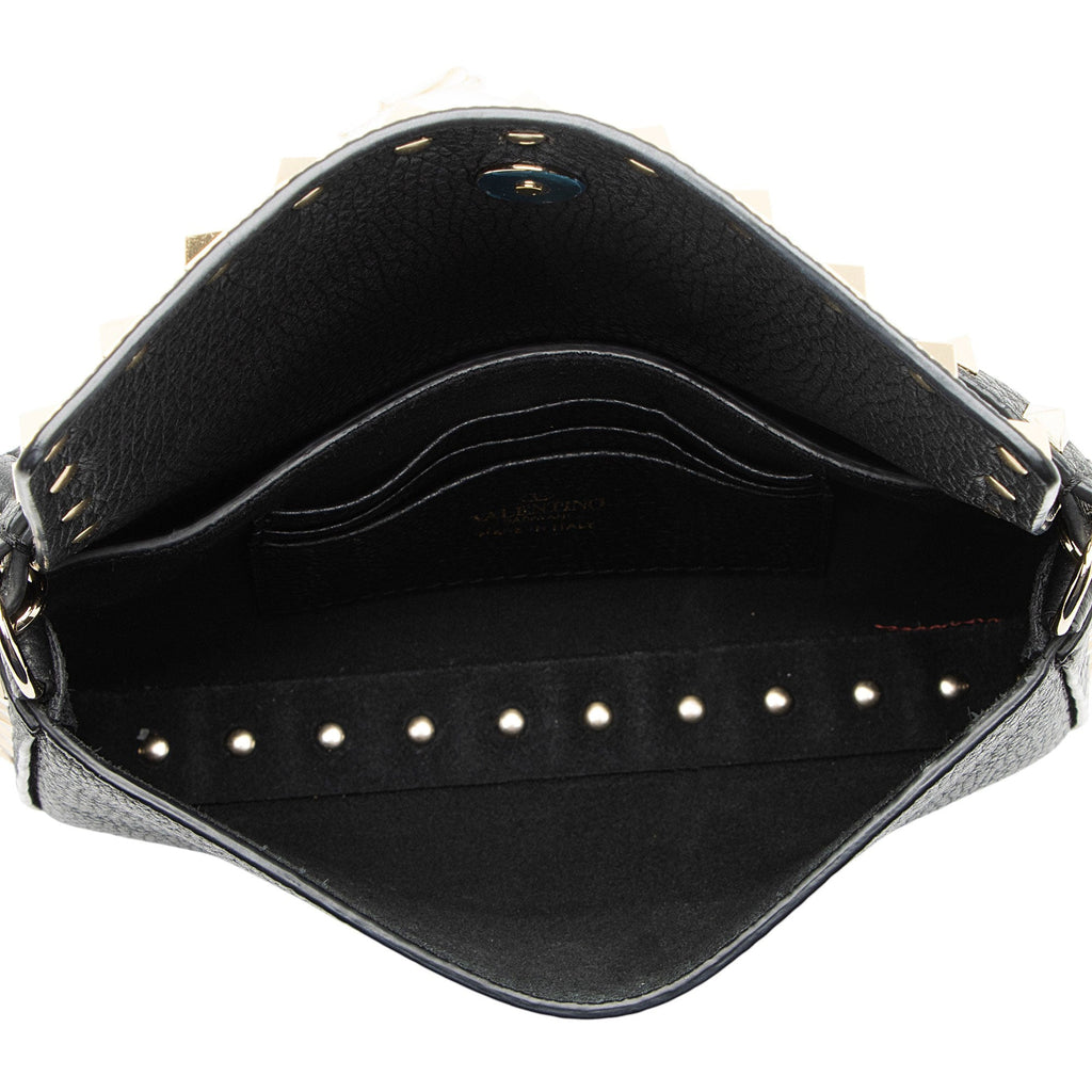 Valentino Grainy Calfskin Rockstud Pouch