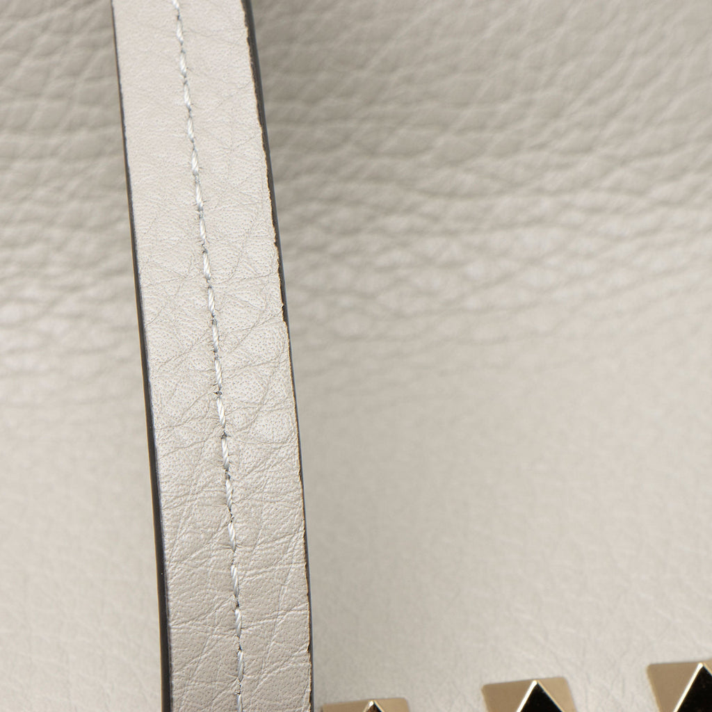 Valentino Grainy Calfskin Rockstud Tote