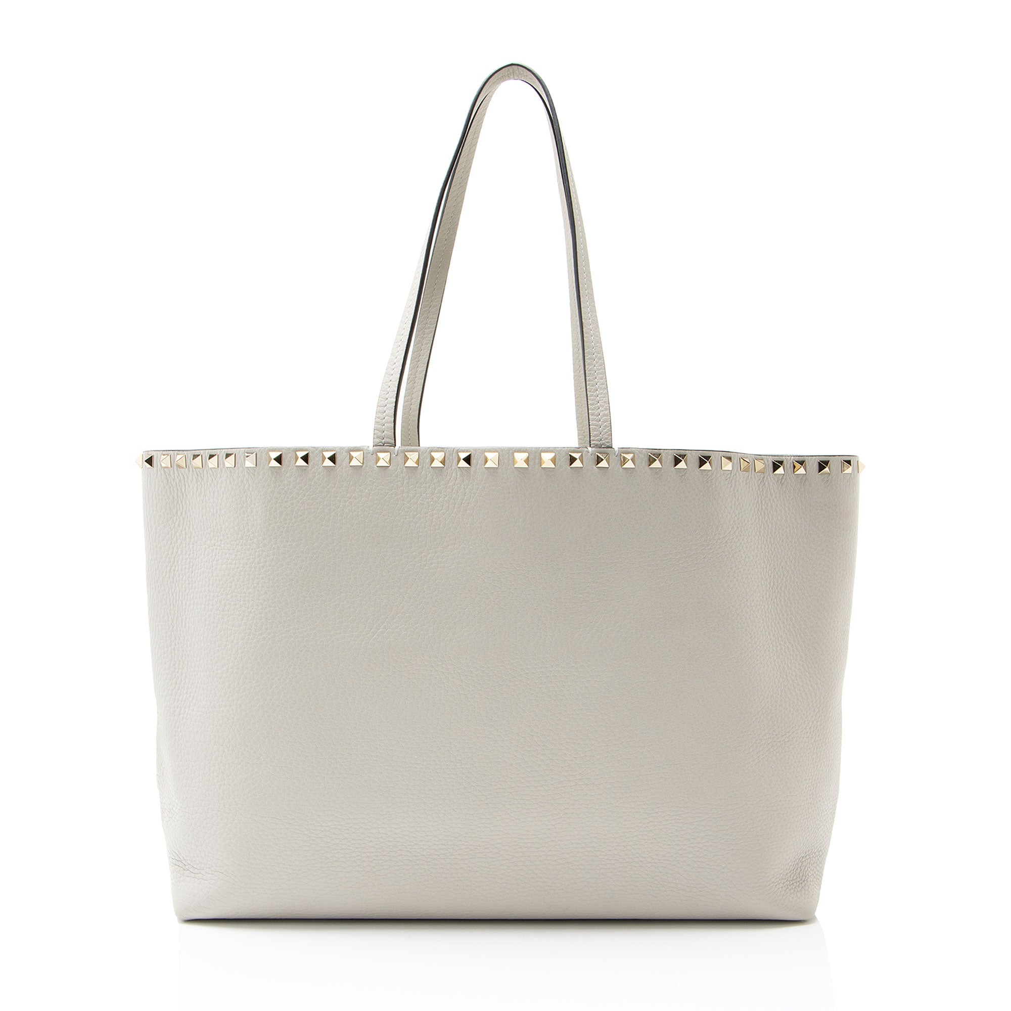 Valentino Grainy Calfskin Rockstud Tote