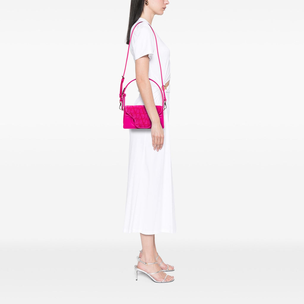 Valentino La Petit Leather Trimmed Toile Deuxieme Iconographe Satchel