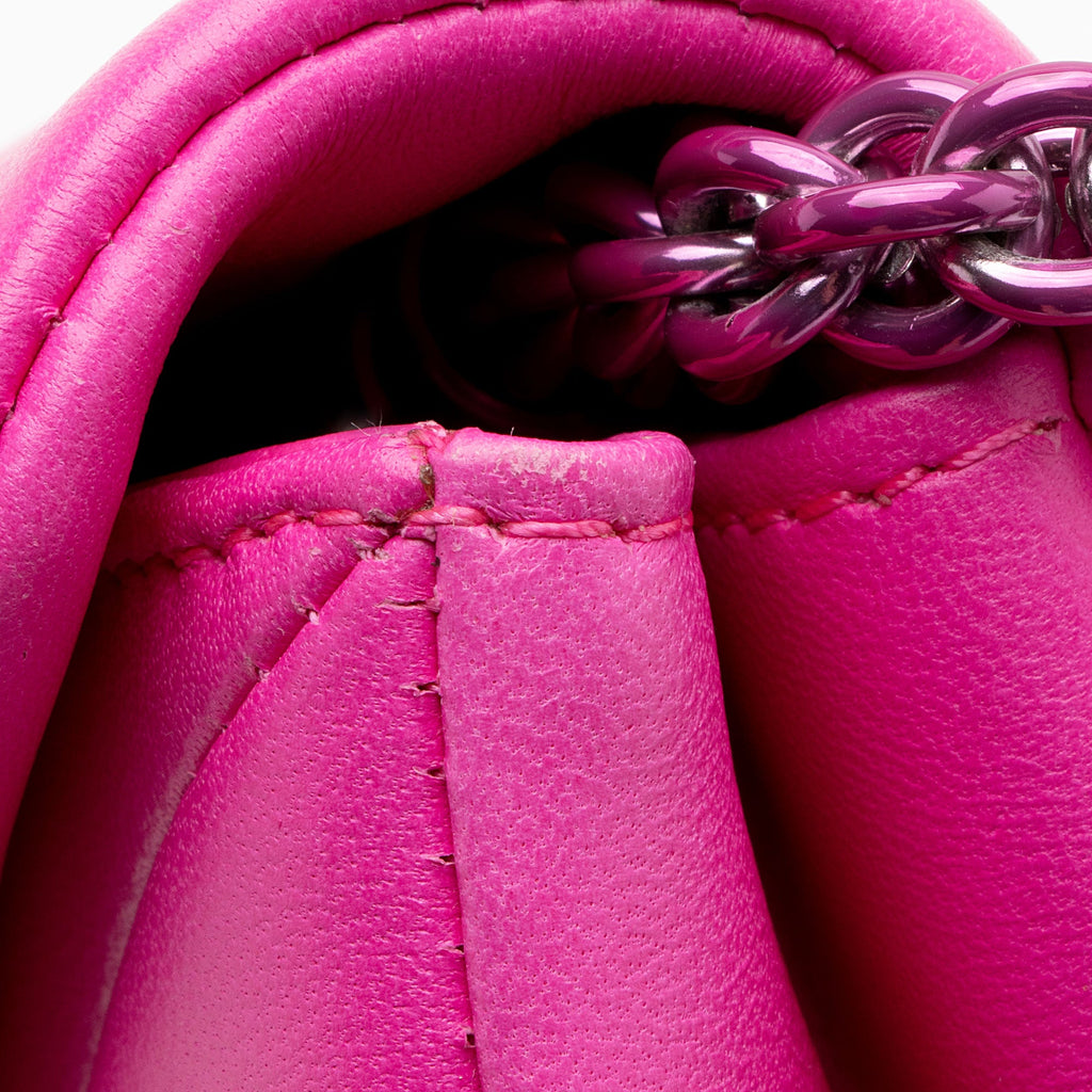 Valentino Lambskin One Stud Shoulder Bag