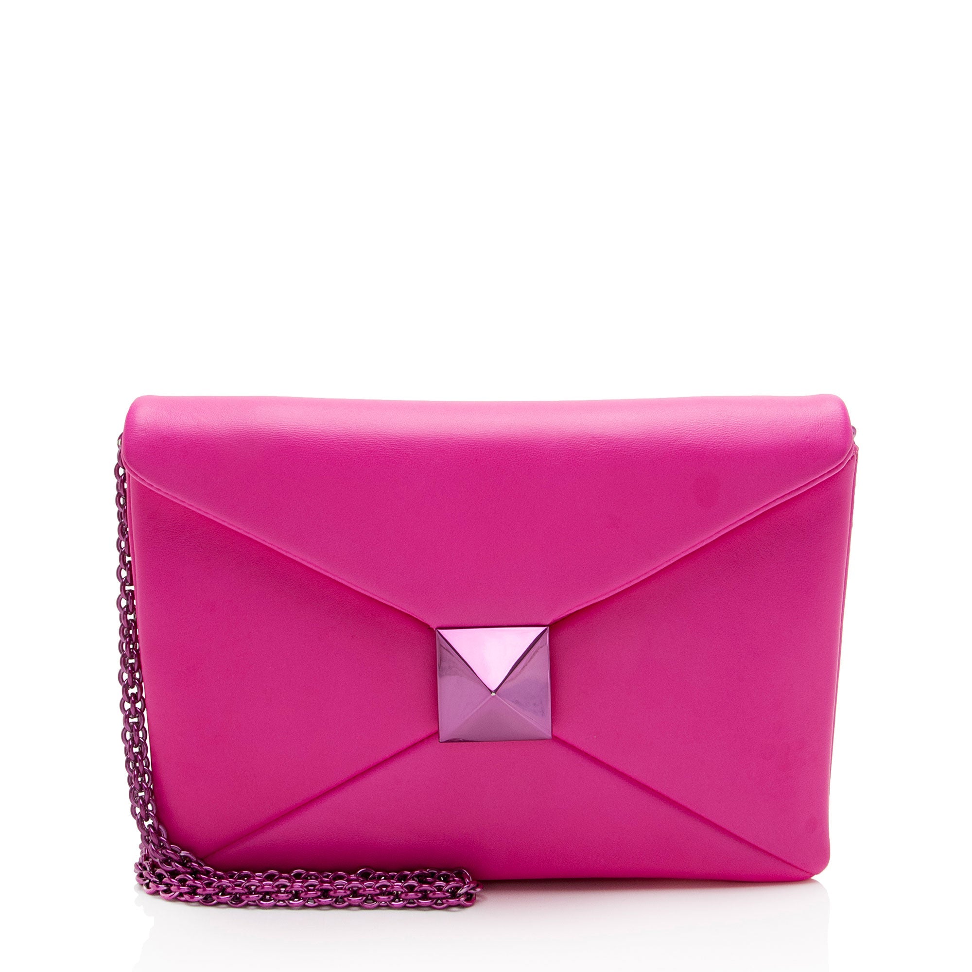 Valentino Lambskin One Stud Shoulder Bag