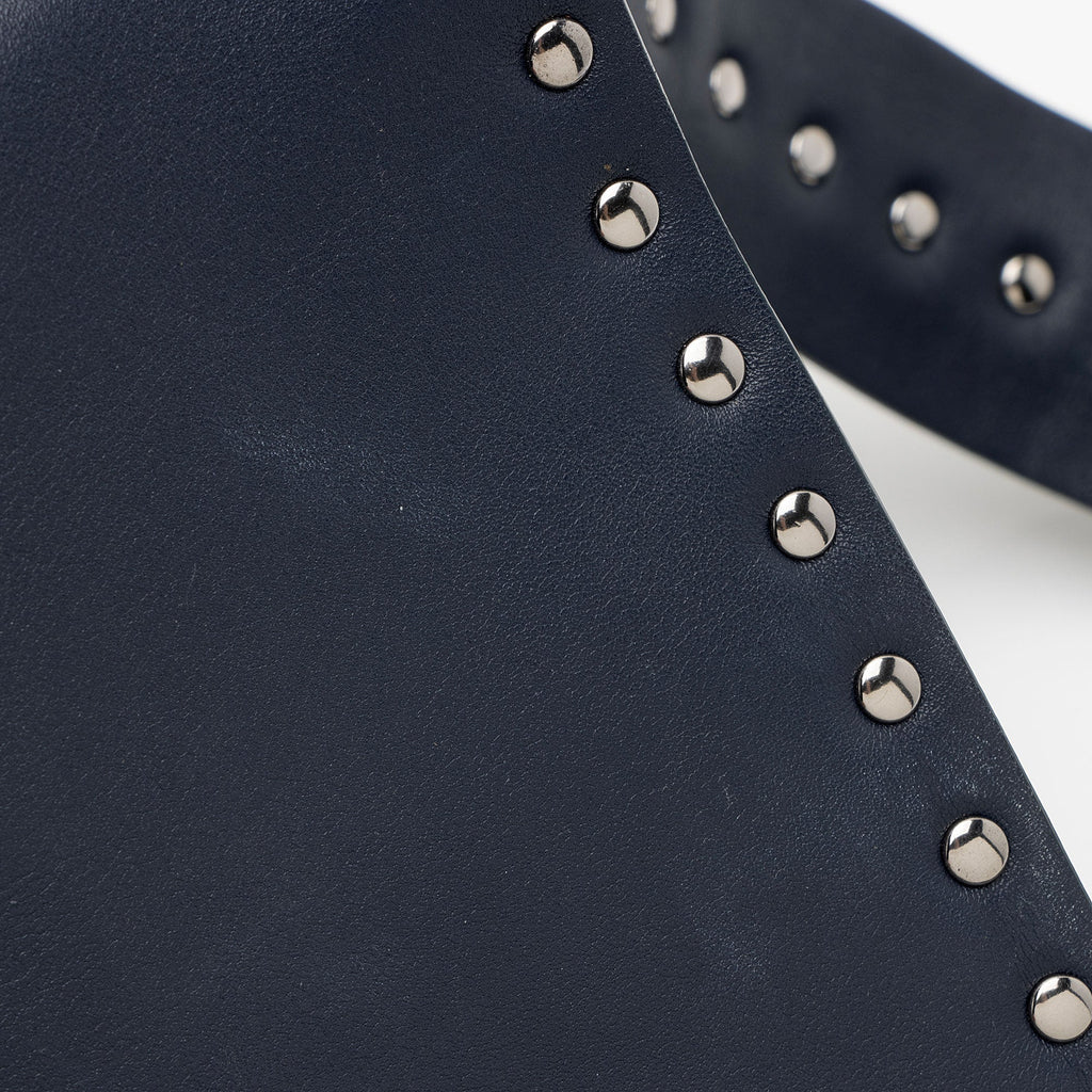 Valentino Lambskin Colorblock Rockstud Top Handle (SHF-IpHYts)