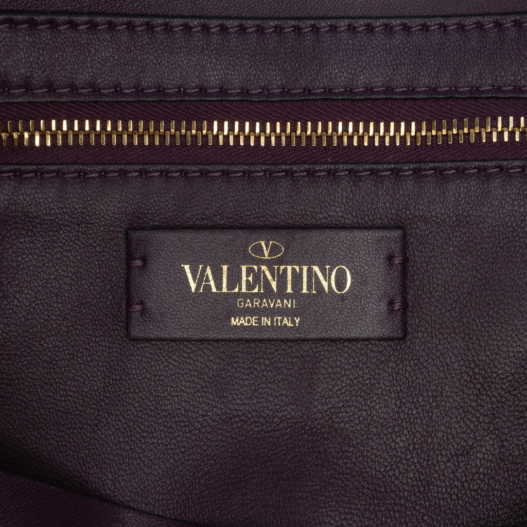 Valentino Large Knit Roman Stud Satchel