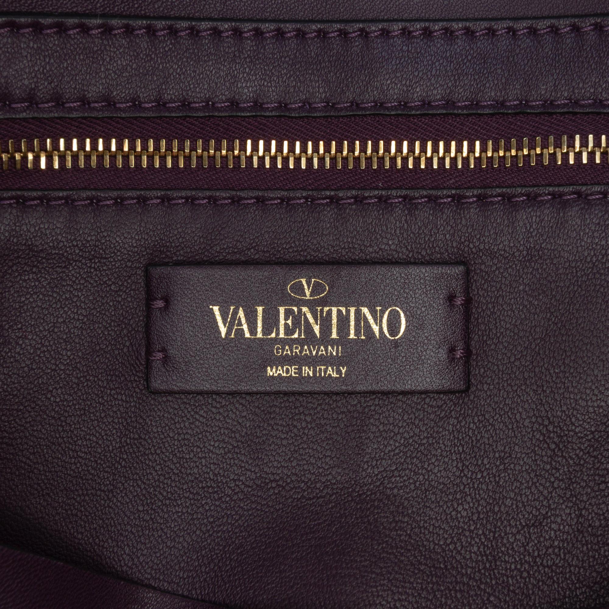 Valentino Large Knit Roman Stud Satchel