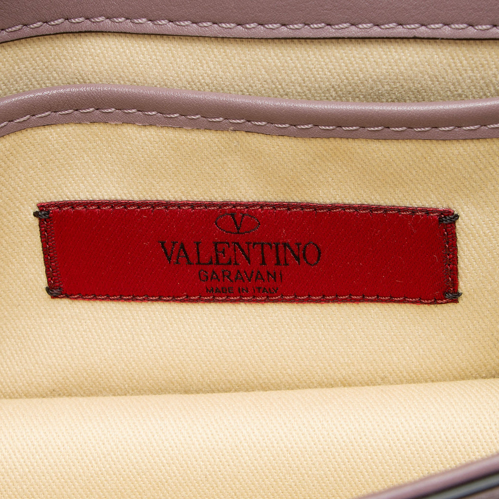 Valentino Leather Glam Lock Mini Shoulder Bag