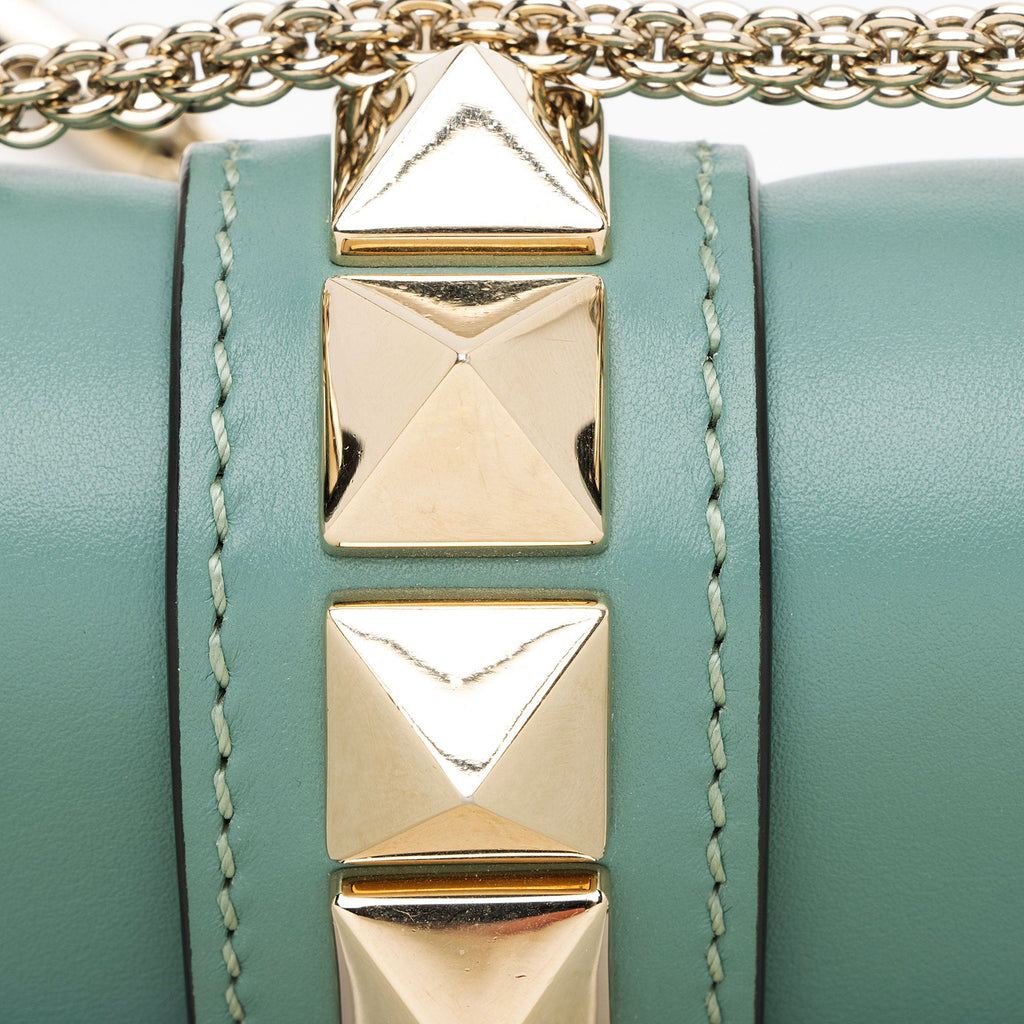Valentino Leather Glam Lock Mini Shoulder Bag