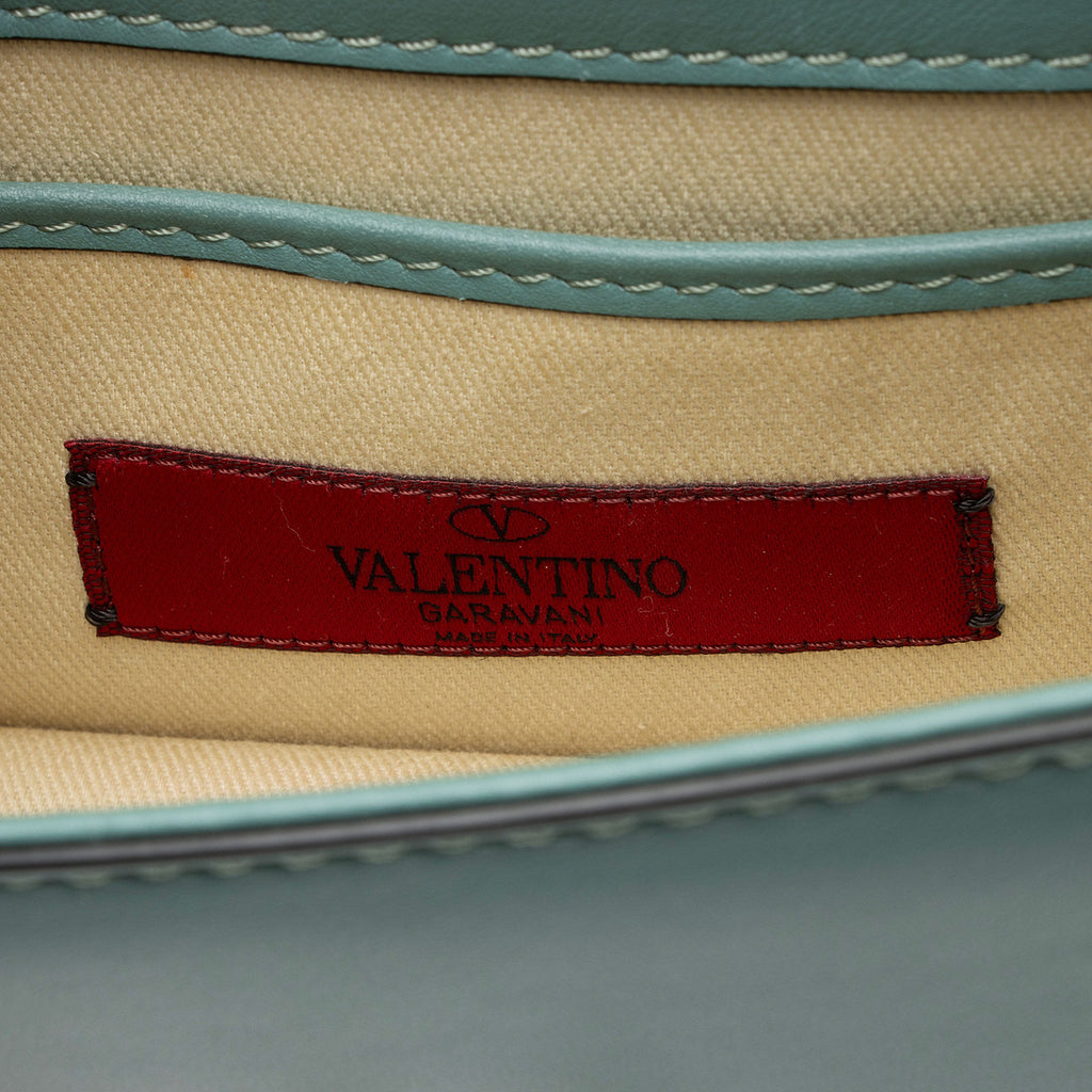 Valentino Leather Glam Lock Mini Shoulder Bag