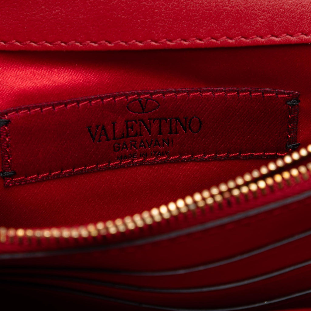 Valentino Leather Rockstud Chain Pouch