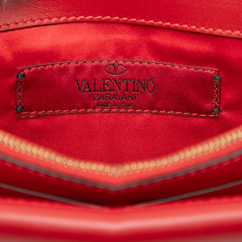 Valentino Leather Rockstud Chain Pouch