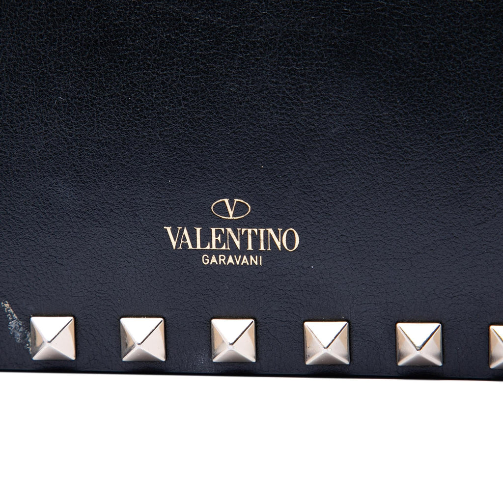 Valentino Leather Rockstud Clutch on Chain