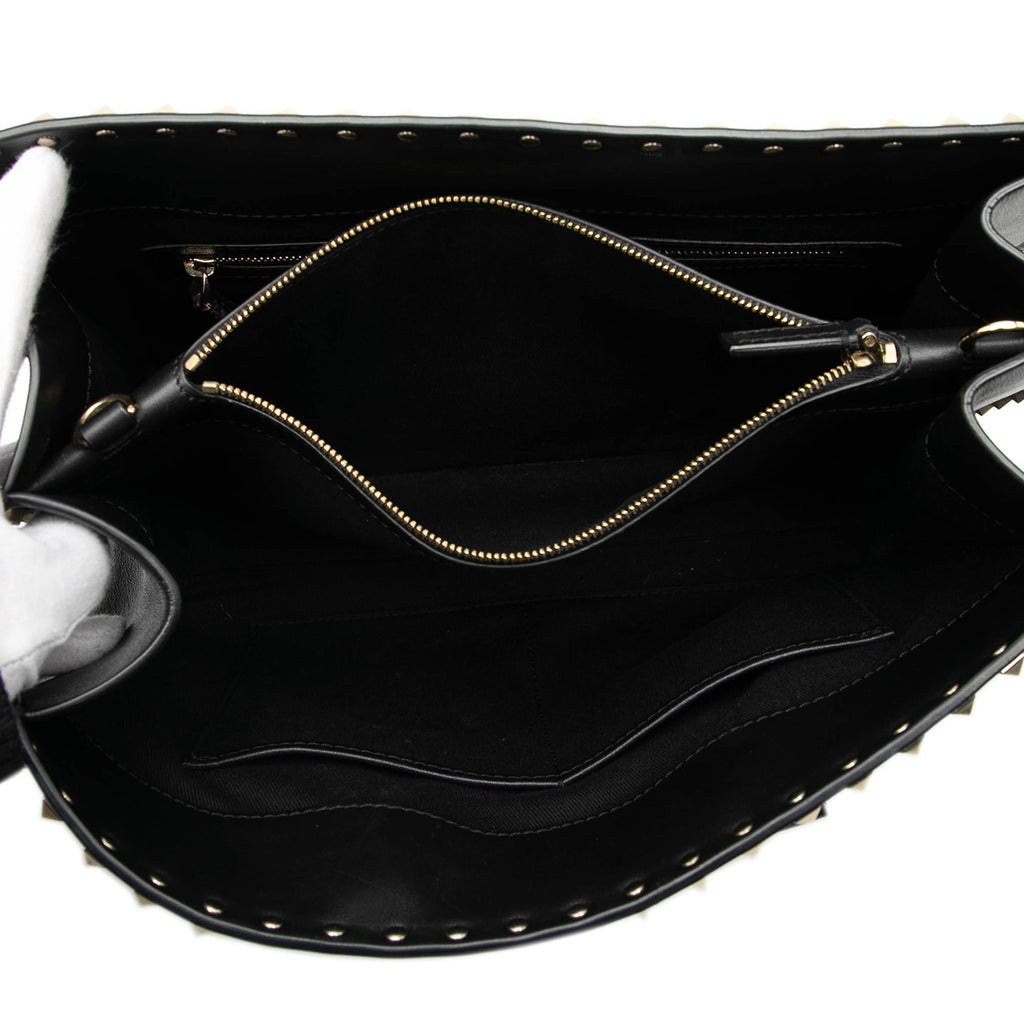 Valentino Leather Rockstud Convertible Tote