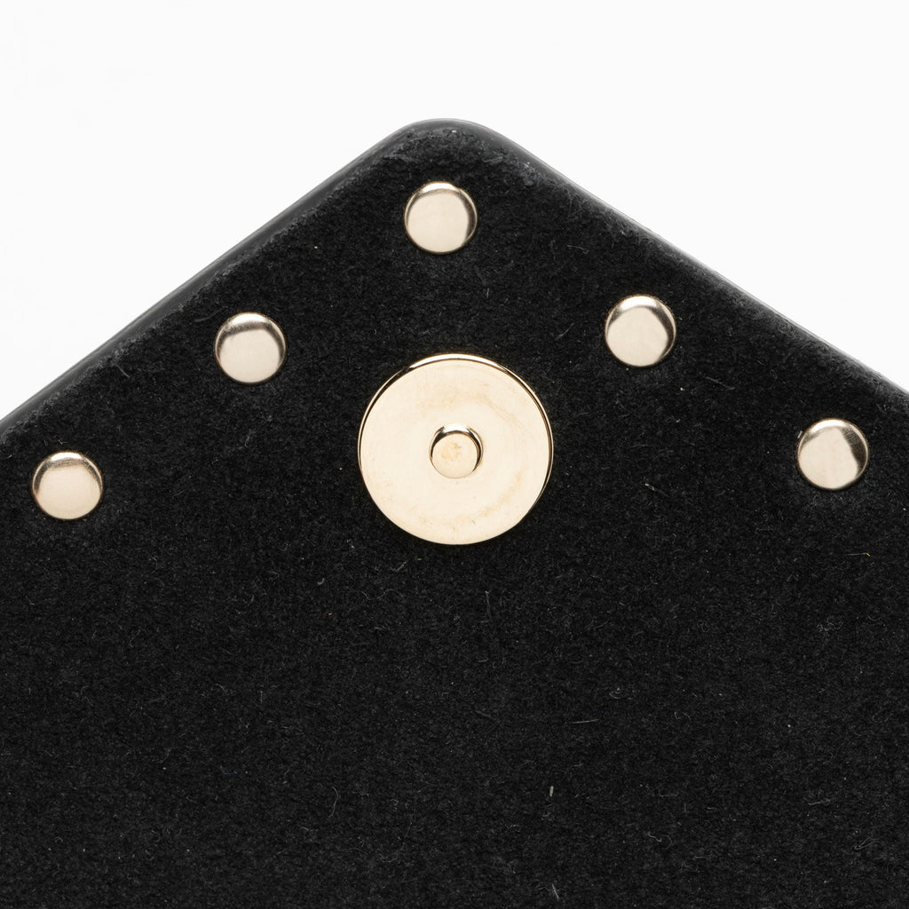 Valentino Leather Rockstud Envelope Flap Small Clutch